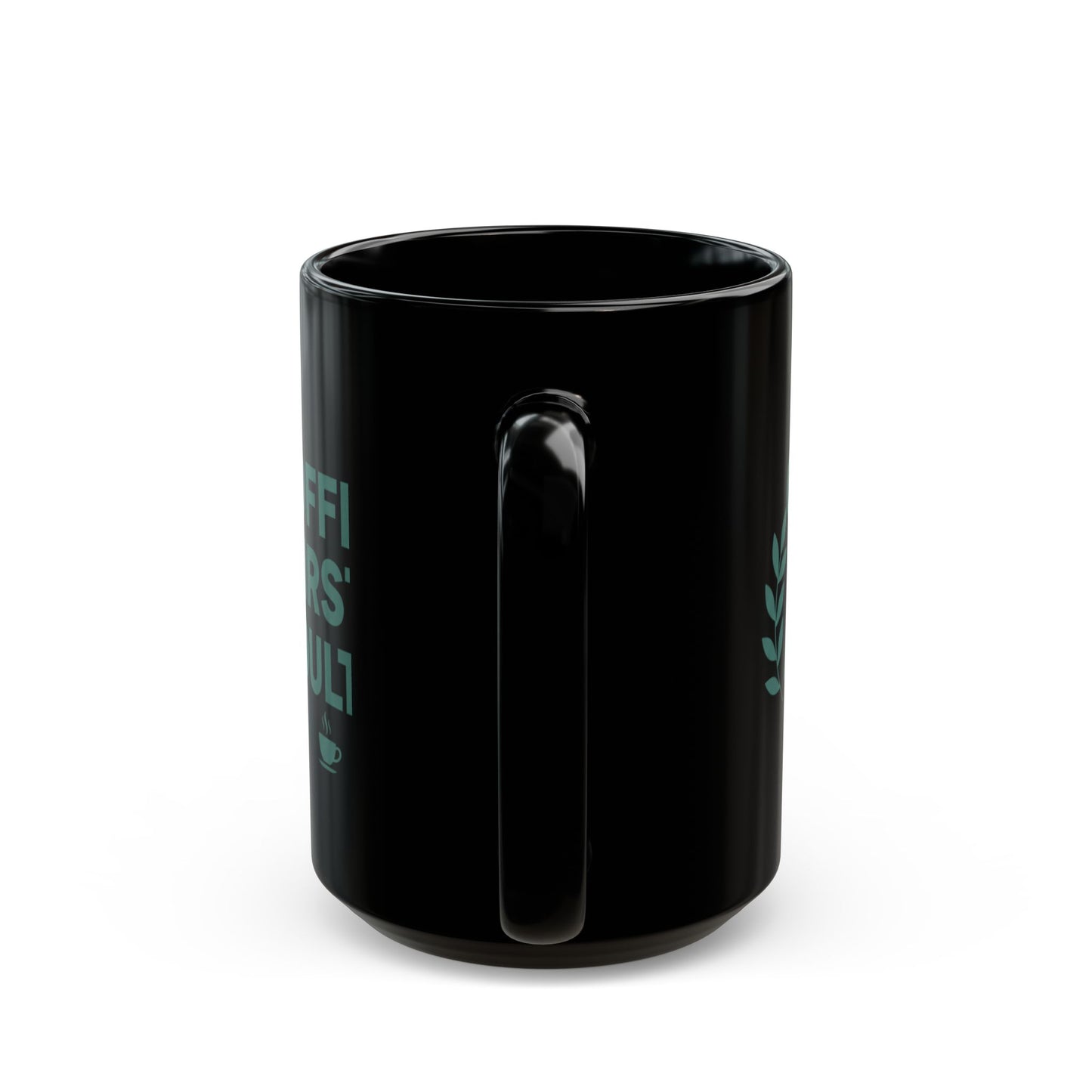 Coffee First Adulting Mug Funny Coffee Lover Black Ceramic Mug (11oz/15oz)