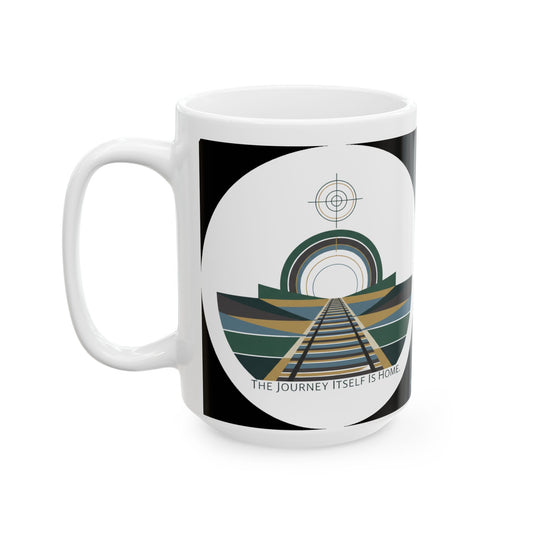 Adventure Path Ceramic Mug “The Journey Leads You Home” Inspirational Coffee Mug
