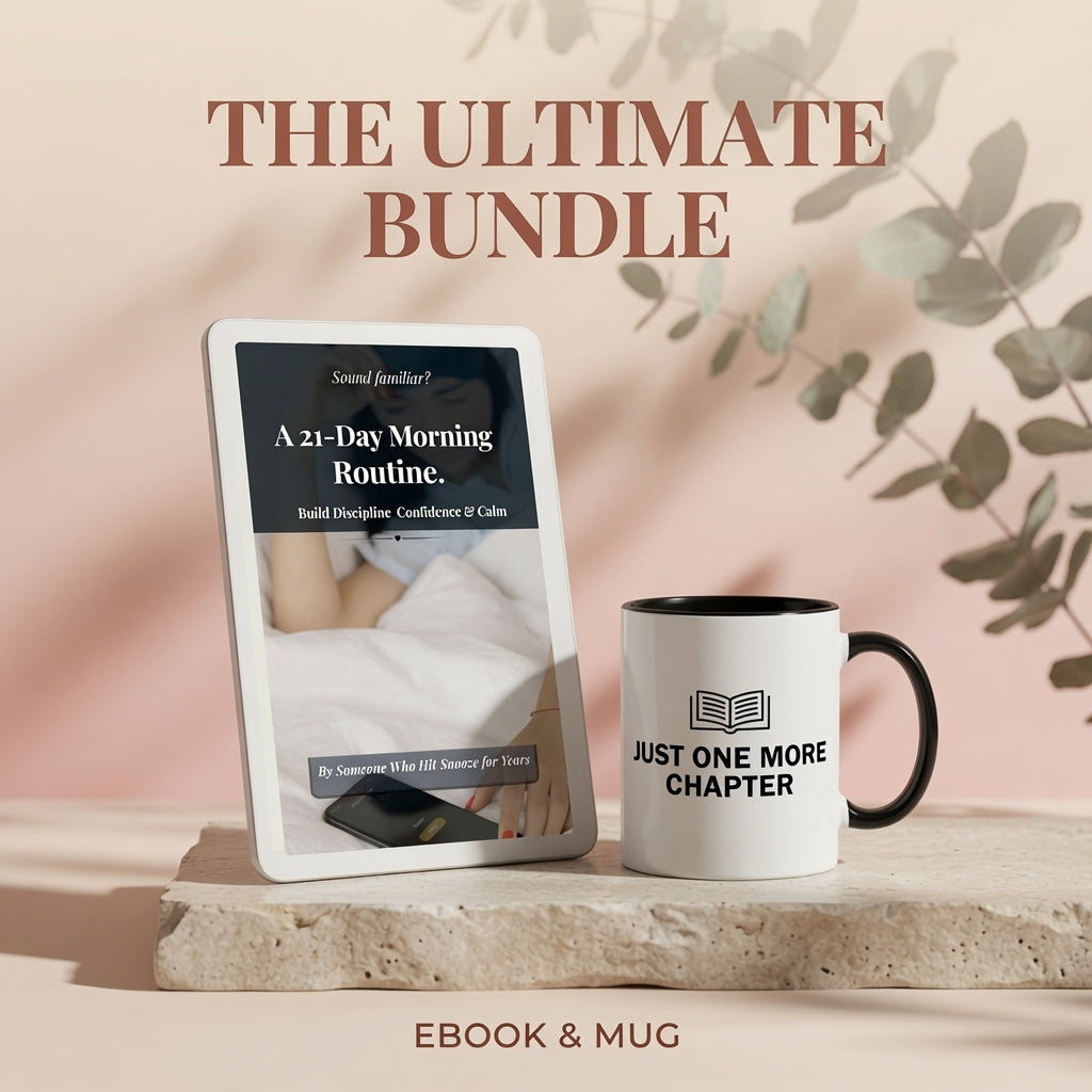 The Sip & Reset Daily Routine Bundle — Ceramic Coffee Mug & 21-Day Mindfulness Guide