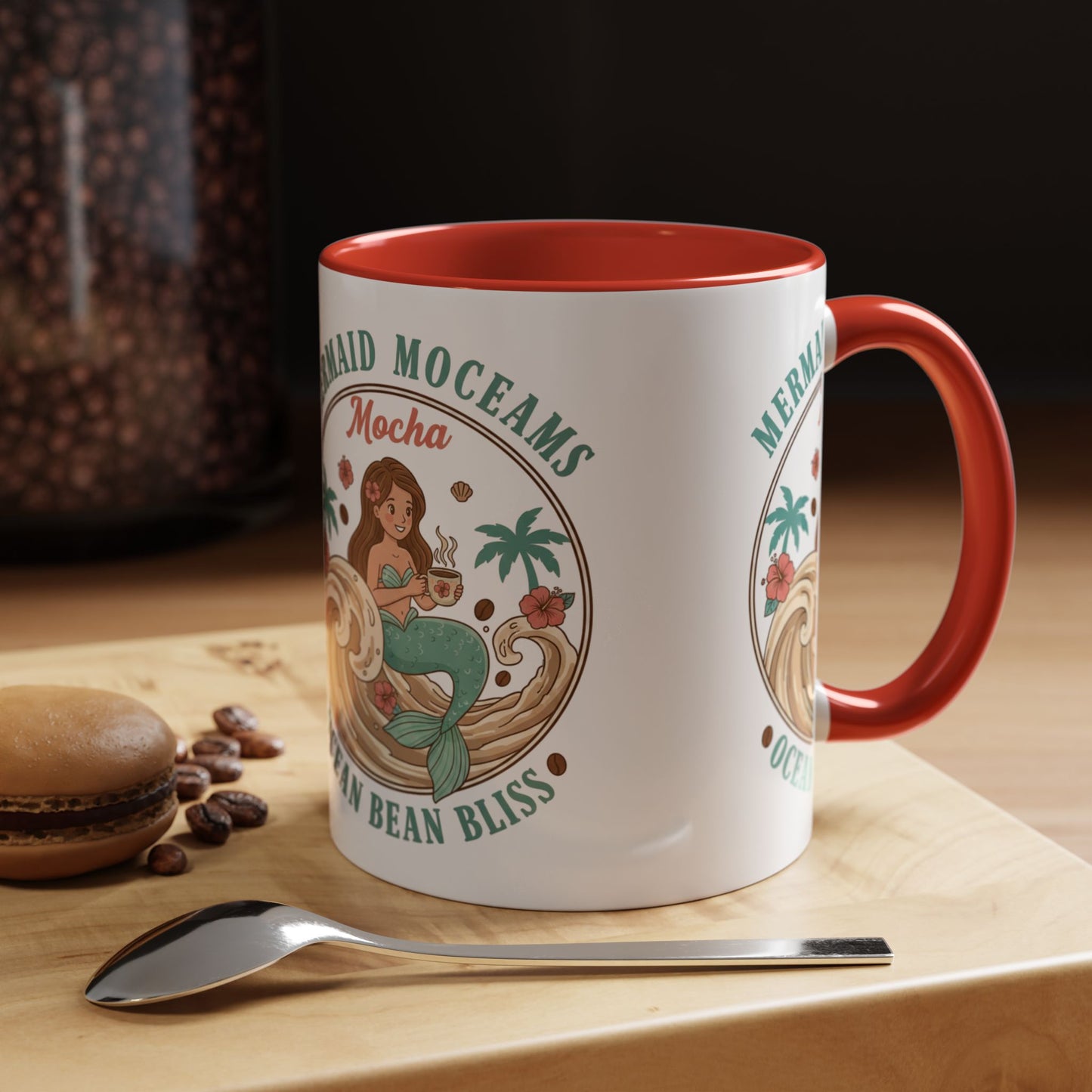 Tropical Palm Ceramic Coffee Mug | Paradise Awaits Beach Gift