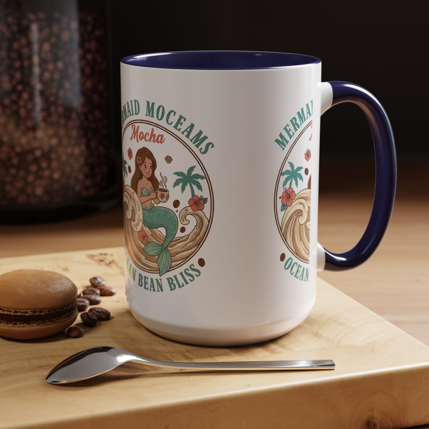 Tropical Palm Ceramic Coffee Mug | Paradise Awaits Beach Gift