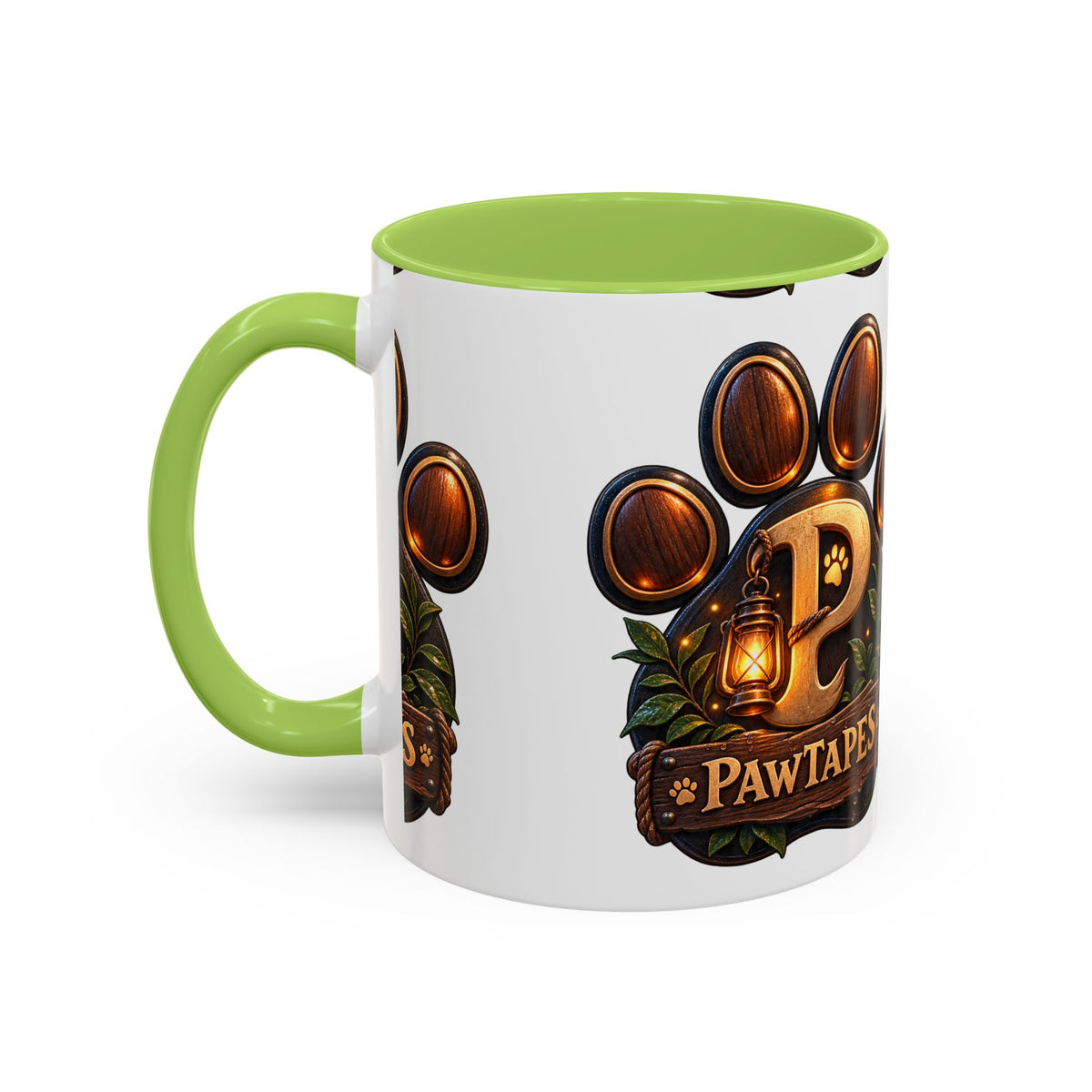 PawTapes Paw Print Accent Mug — Official Channel Merch | 11oz & 15oz