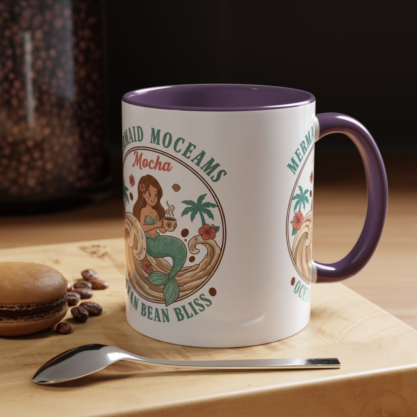 Tropical Palm Ceramic Coffee Mug | Paradise Awaits Beach Gift