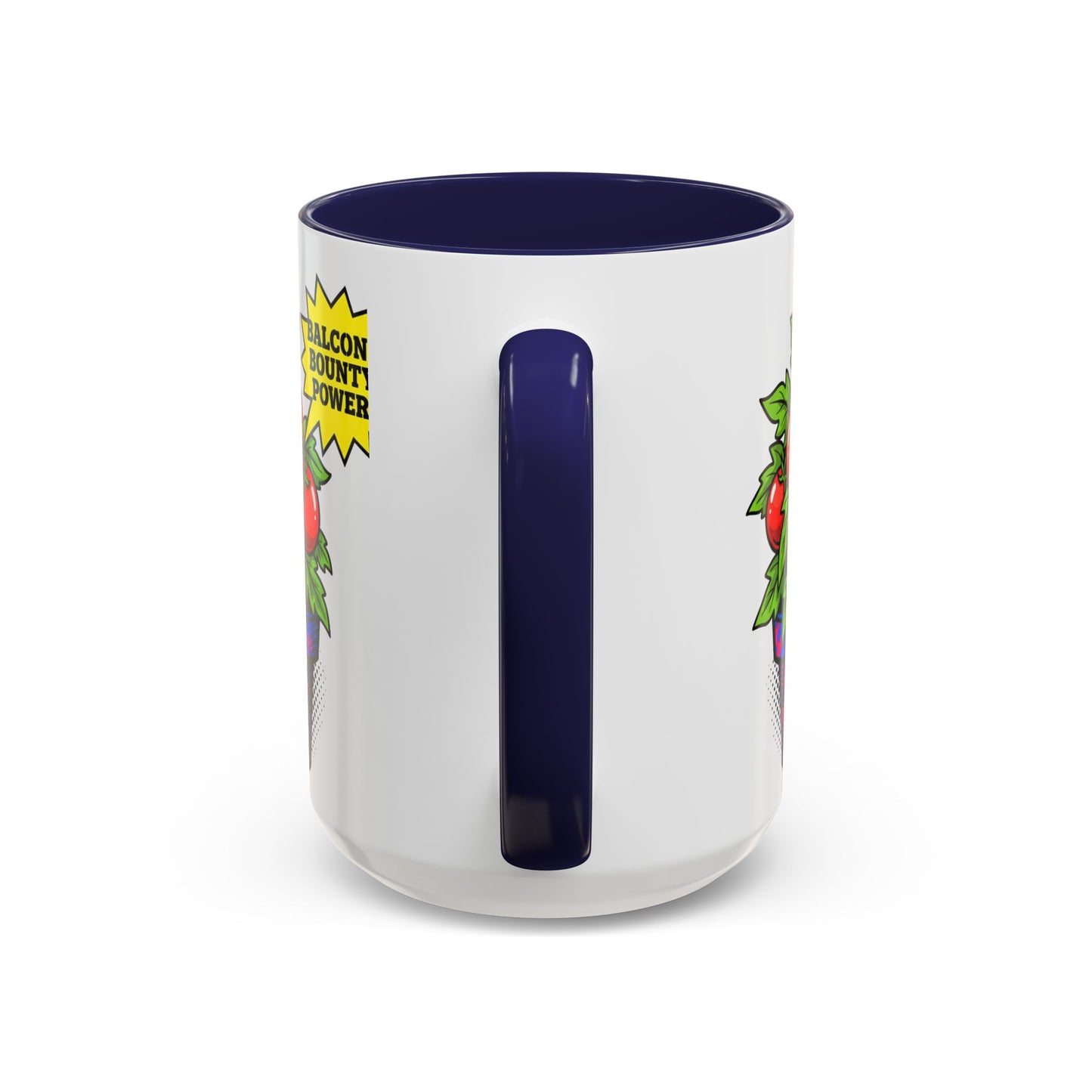 “Balcony Bounty Power!” Coffee Mug – Tomato Plant Garden Accent Mug