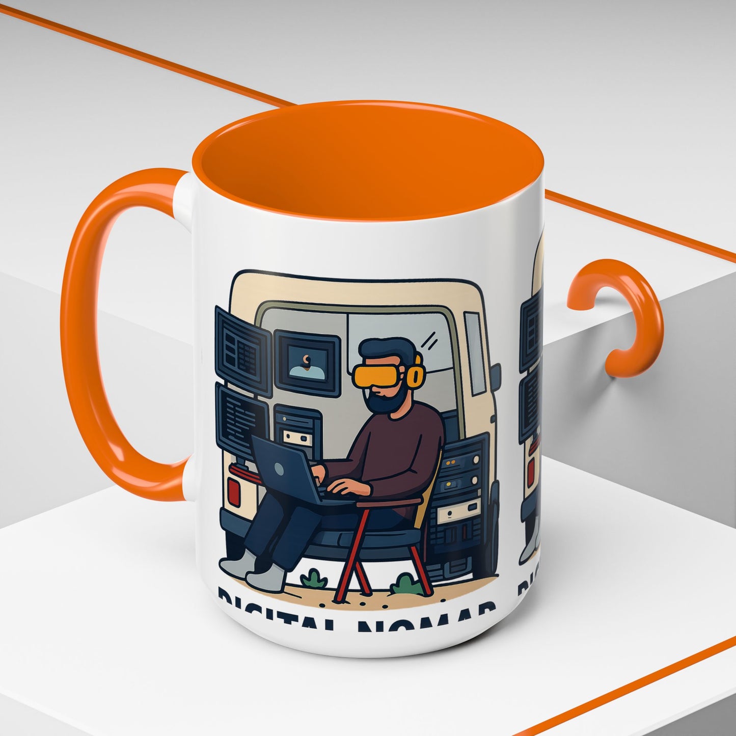 Retro Camper Van Ceramic Coffee Mug, 11oz or 15oz