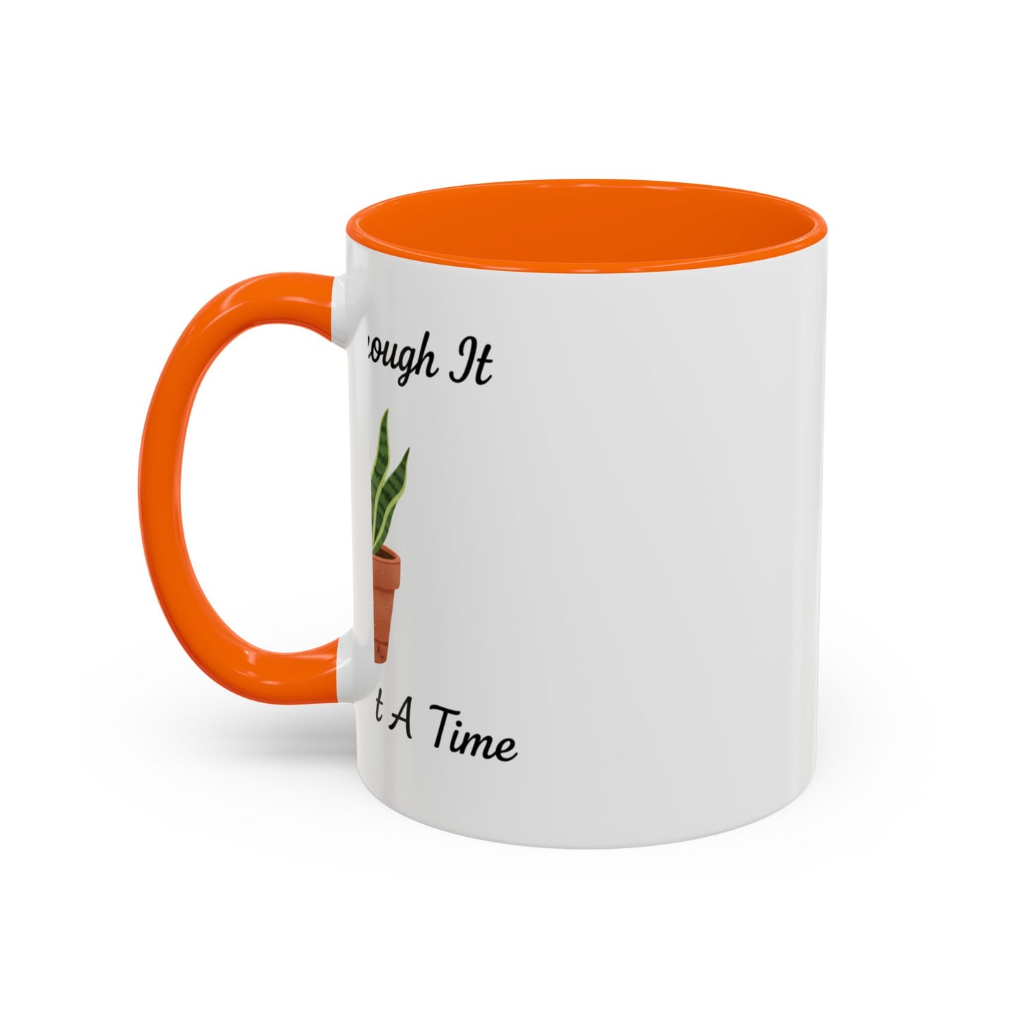 Grow Through It Coffee Mug “One Leaf At A Time” Plant Lover Ceramic Accent Mug