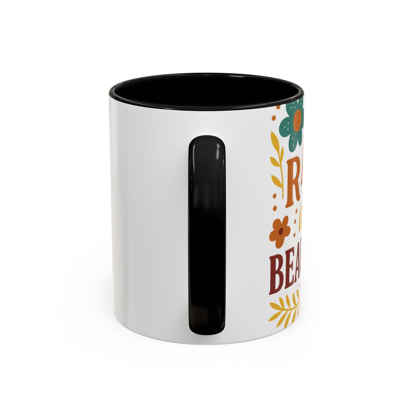 Beautiful Morning Floral Coffee Mug “You Are Beautiful” Inspirational Ceramic Accent Mug