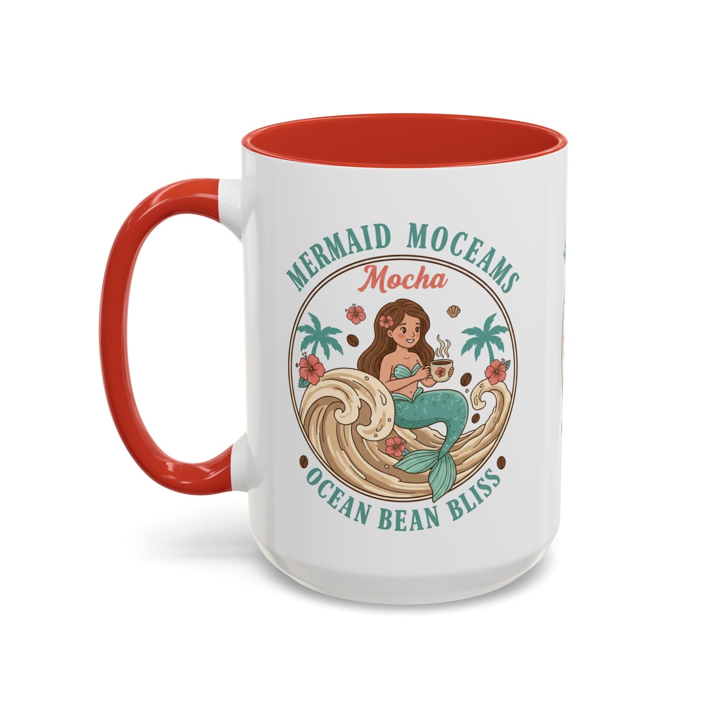 Tropical Palm Ceramic Coffee Mug | Paradise Awaits Beach Gift