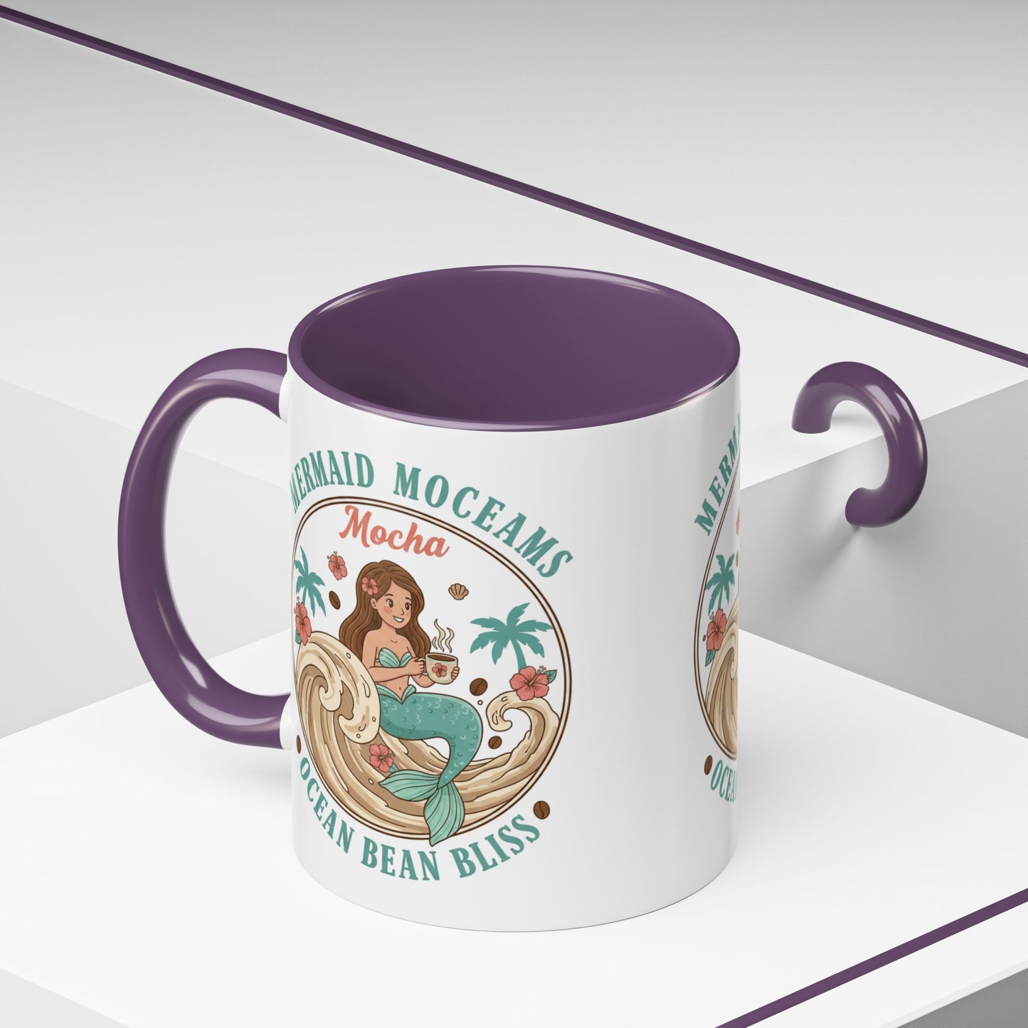 Tropical Palm Ceramic Coffee Mug | Paradise Awaits Beach Gift
