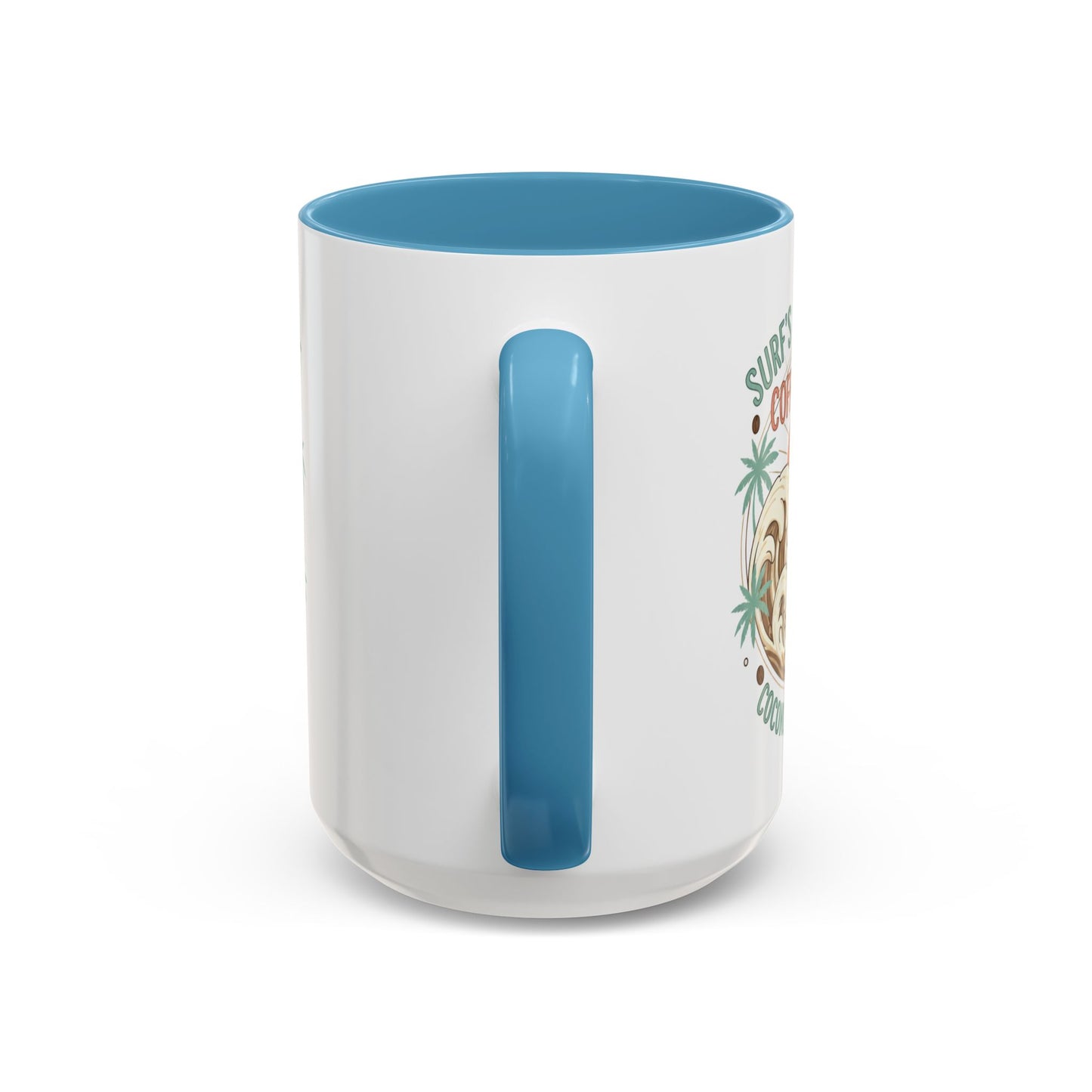 Tropical Surf Monkey Ceramic Coffee Mug | Surf's Up Sunrise Beach Gift