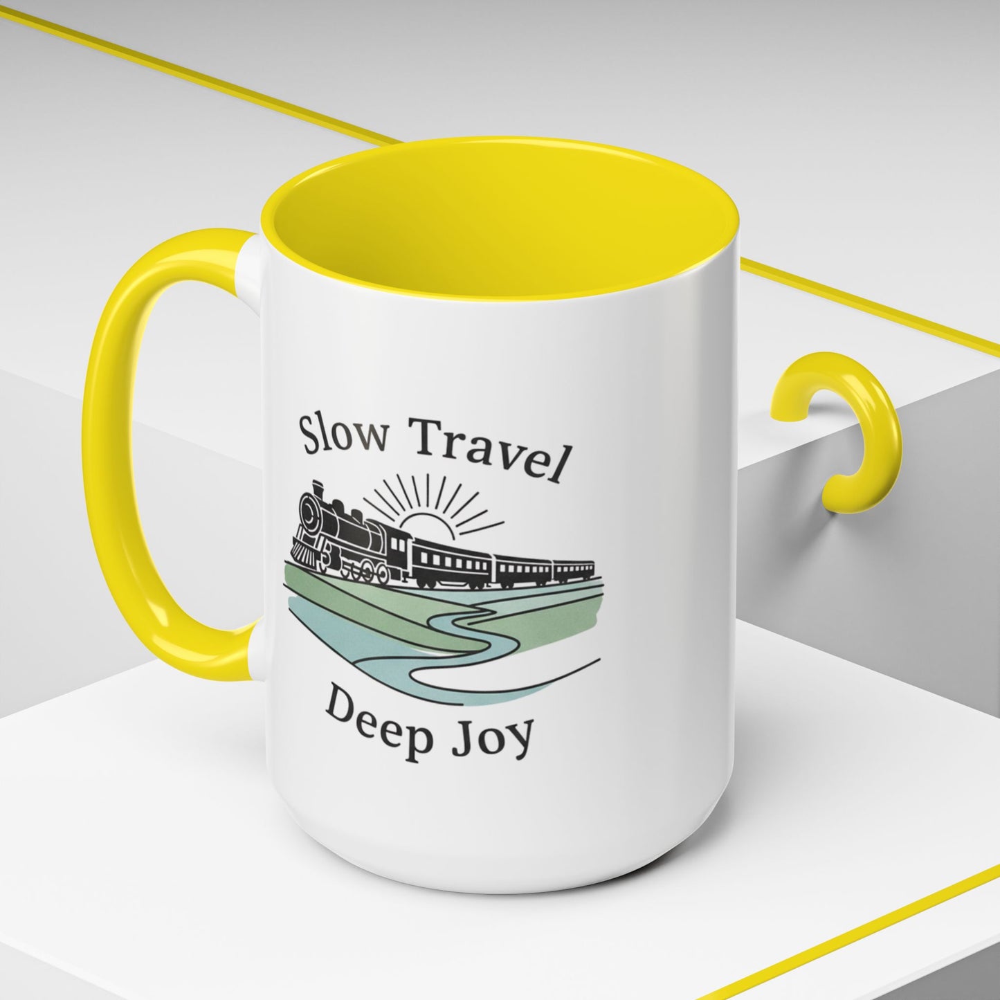 Vintage Camper Road Trip Ceramic Coffee Mug | 15oz Camping Gift