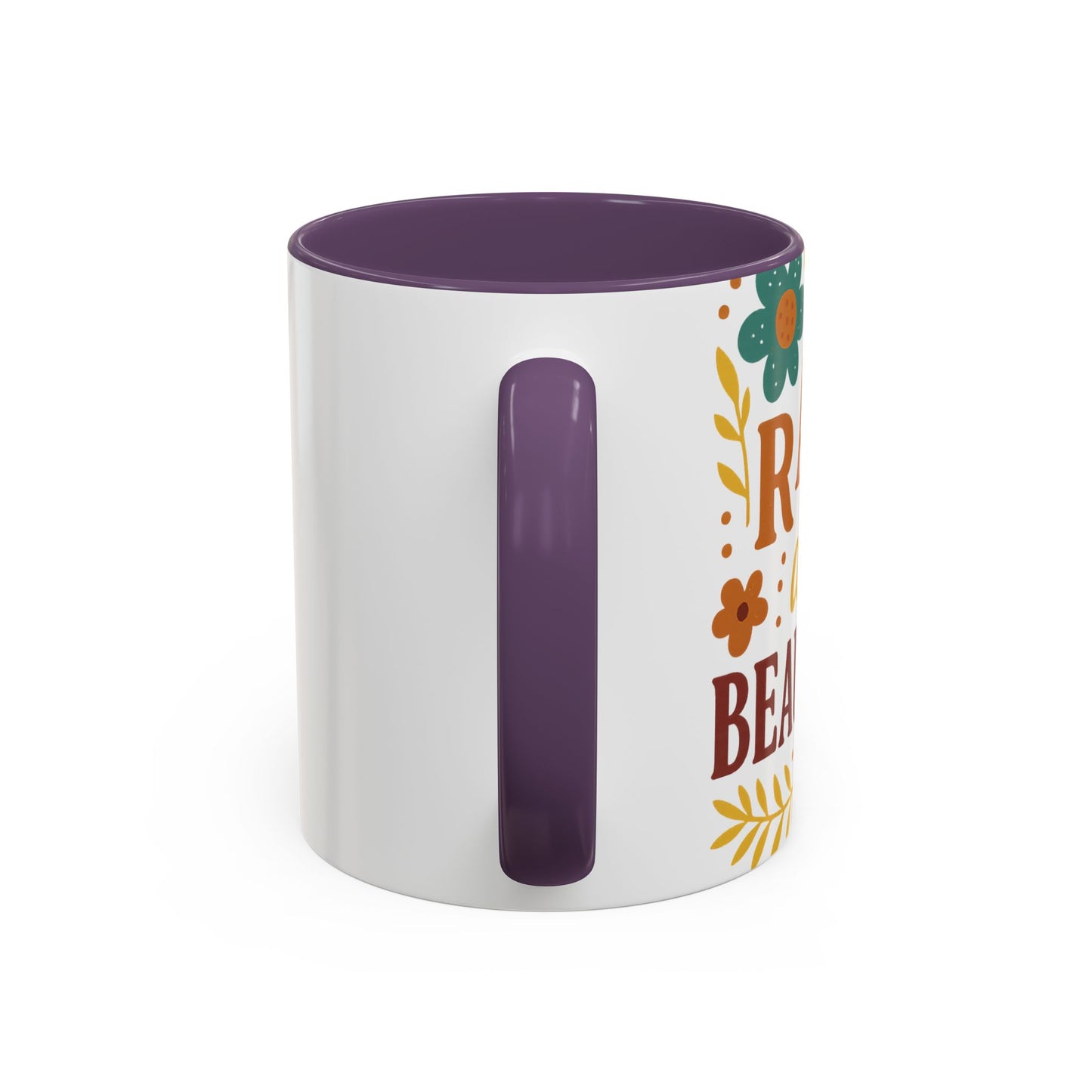 Beautiful Morning Floral Coffee Mug “You Are Beautiful” Inspirational Ceramic Accent Mug