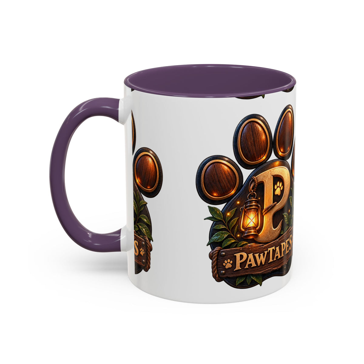 PawTapes Paw Print Accent Mug — Official Channel Merch | 11oz & 15oz