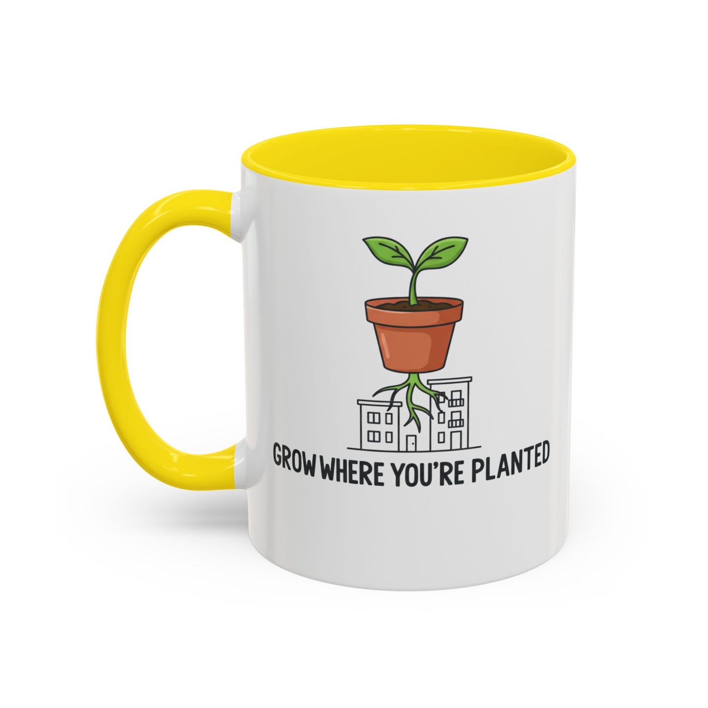 Watered & Well Planted Ceramic Coffee Mug | Plant Lover Gift