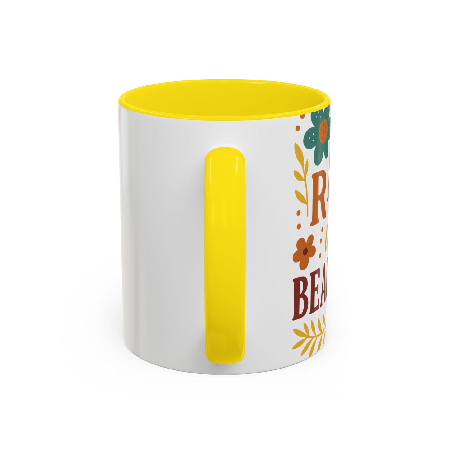 Beautiful Morning Floral Coffee Mug “You Are Beautiful” Inspirational Ceramic Accent Mug