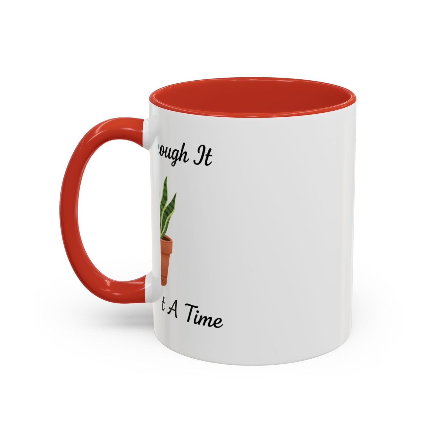 Grow Through It Coffee Mug “One Leaf At A Time” Plant Lover Ceramic Accent Mug
