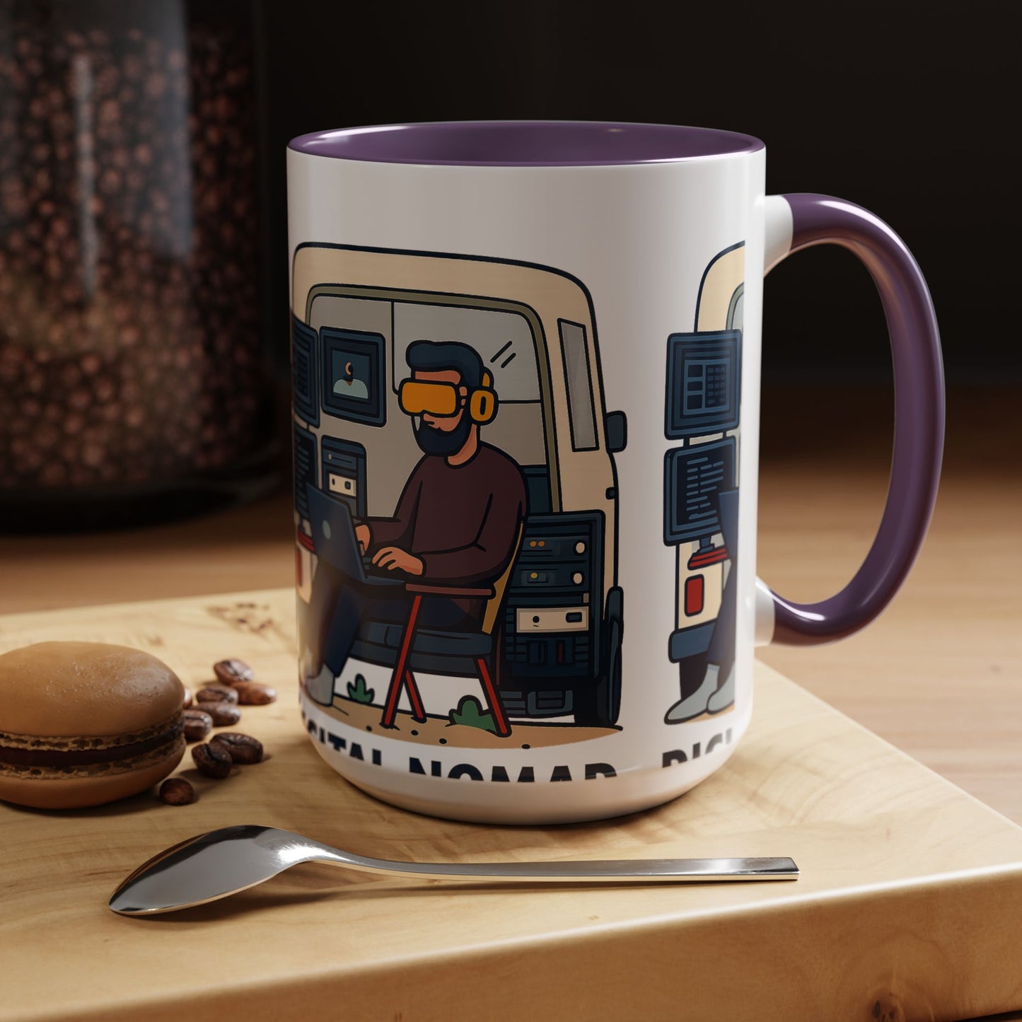 Retro Camper Van Ceramic Coffee Mug, 11oz or 15oz