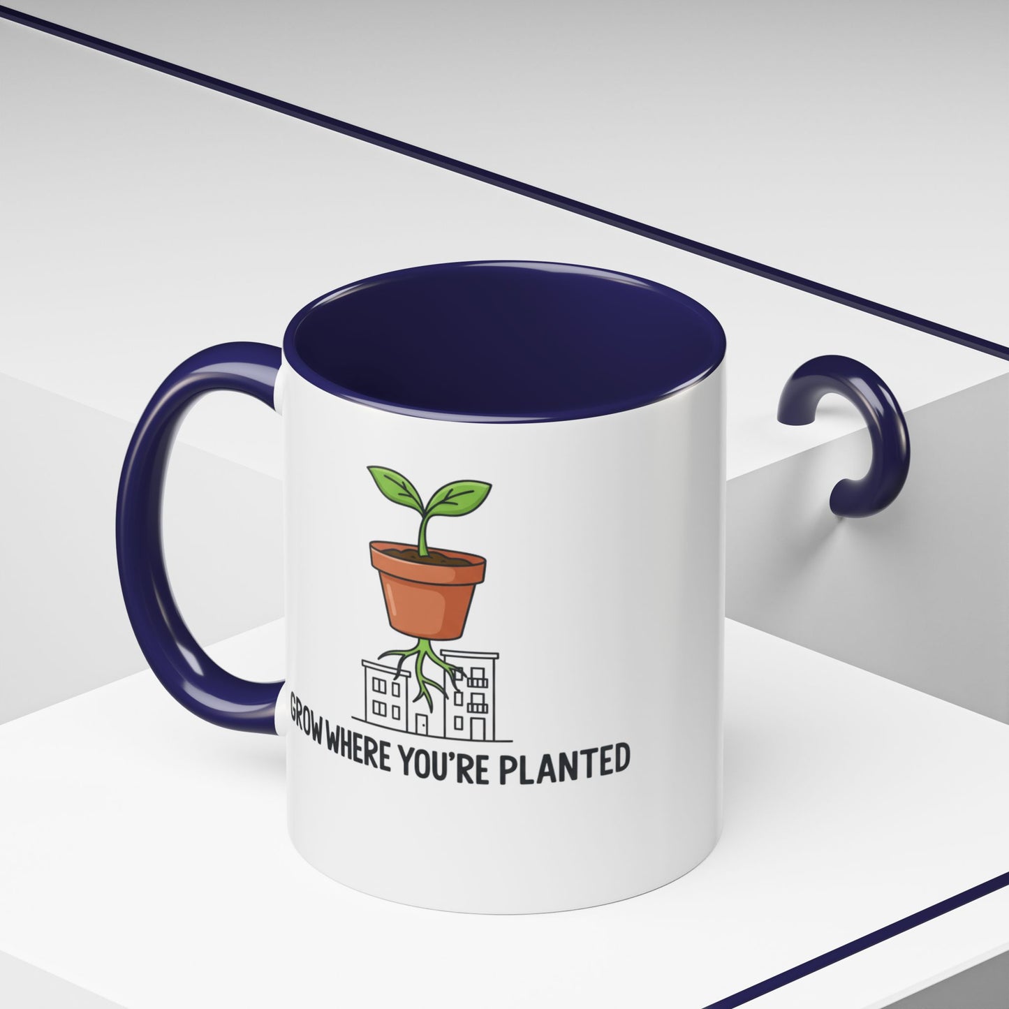 Watered & Well Planted Ceramic Coffee Mug | Plant Lover Gift