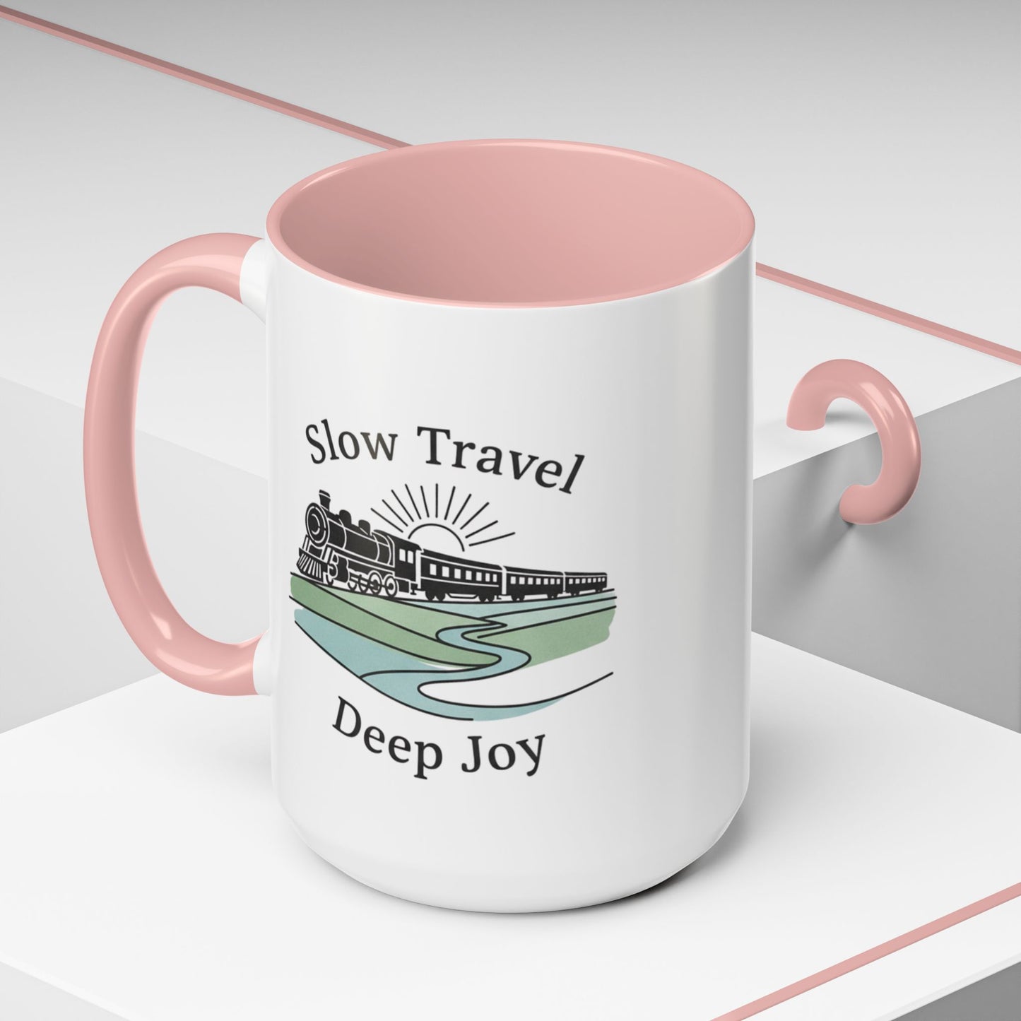 Vintage Camper Road Trip Ceramic Coffee Mug | 15oz Camping Gift