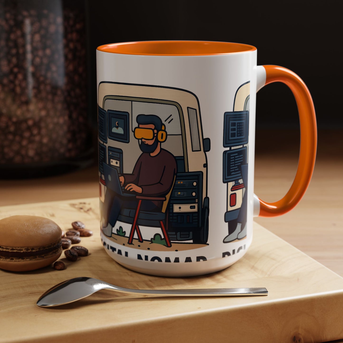Retro Camper Van Ceramic Coffee Mug, 11oz or 15oz