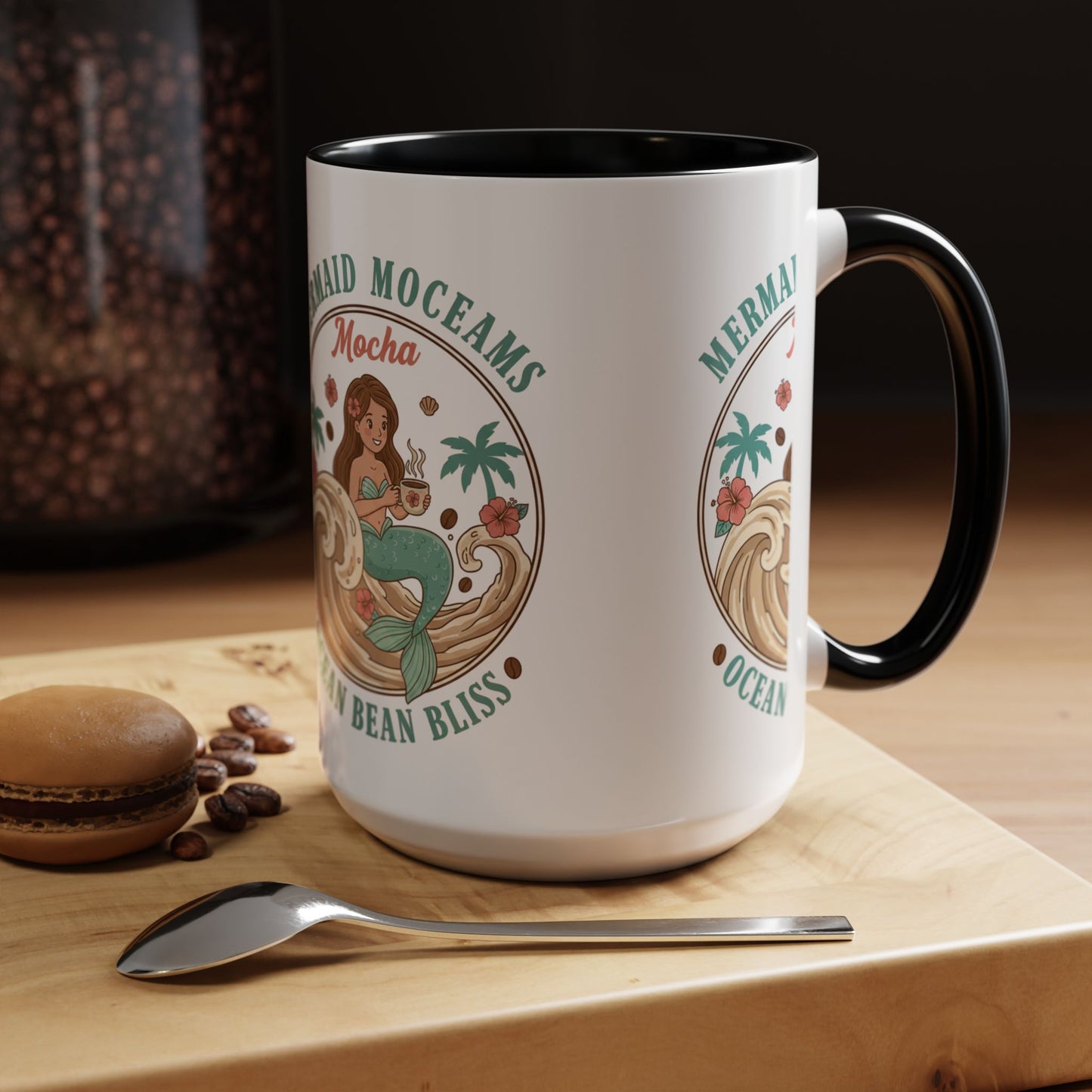 Tropical Palm Ceramic Coffee Mug | Paradise Awaits Beach Gift