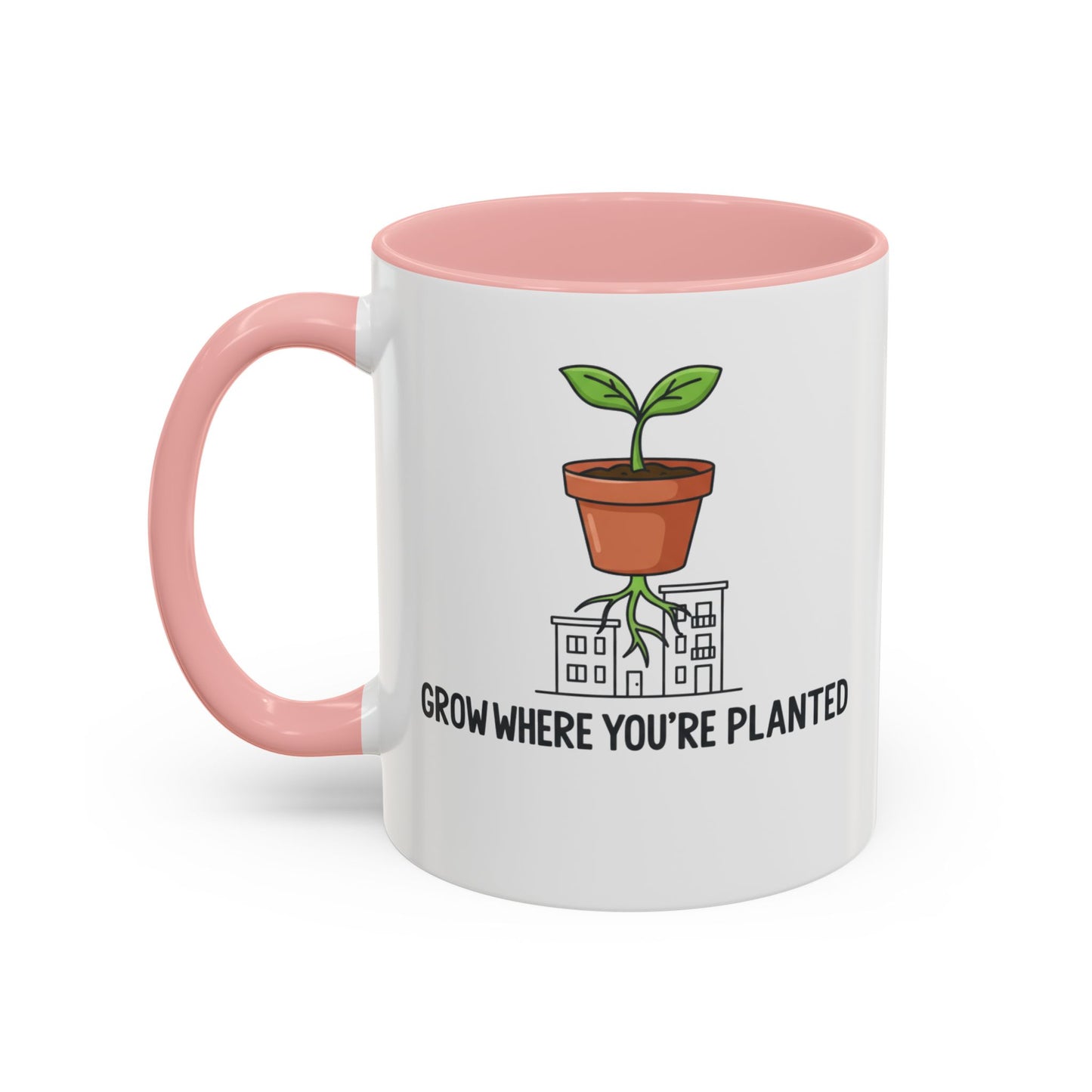 Watered & Well Planted Ceramic Coffee Mug | Plant Lover Gift