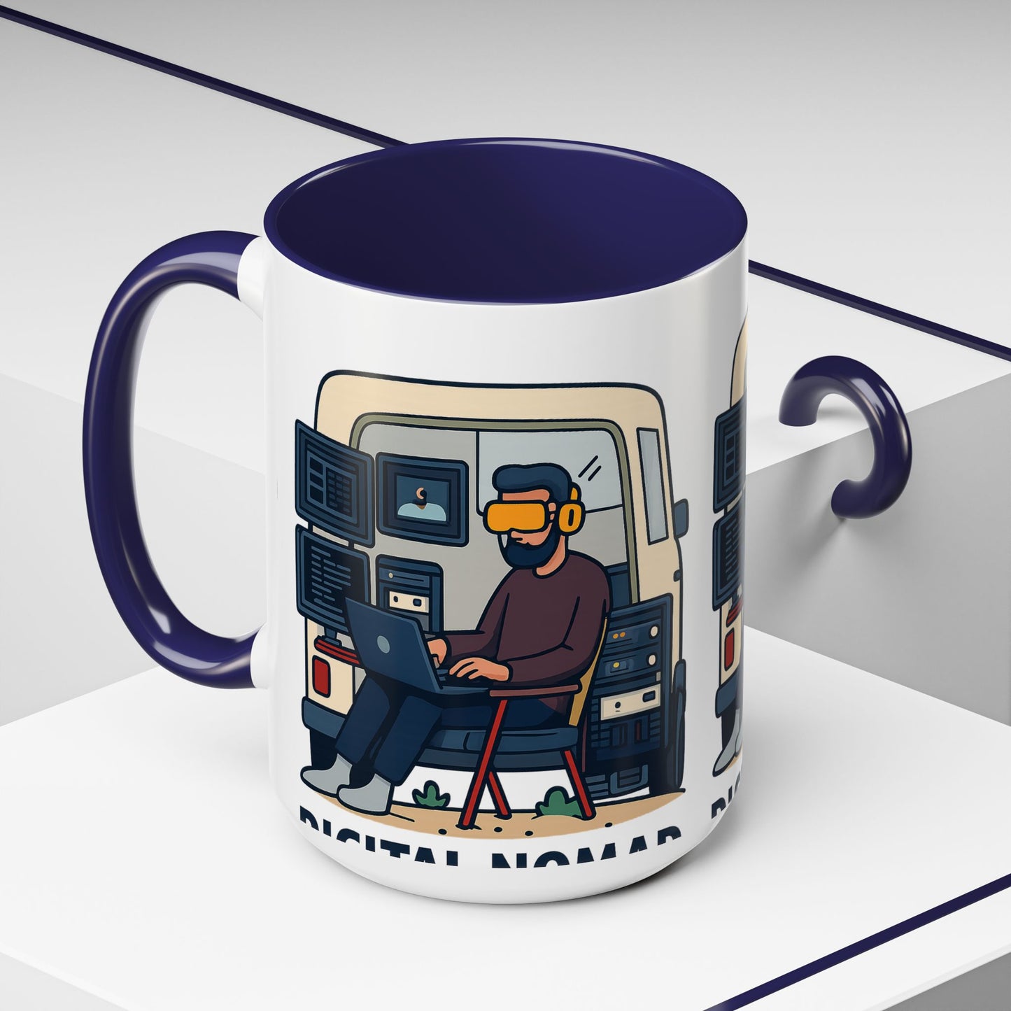 Retro Camper Van Ceramic Coffee Mug, 11oz or 15oz