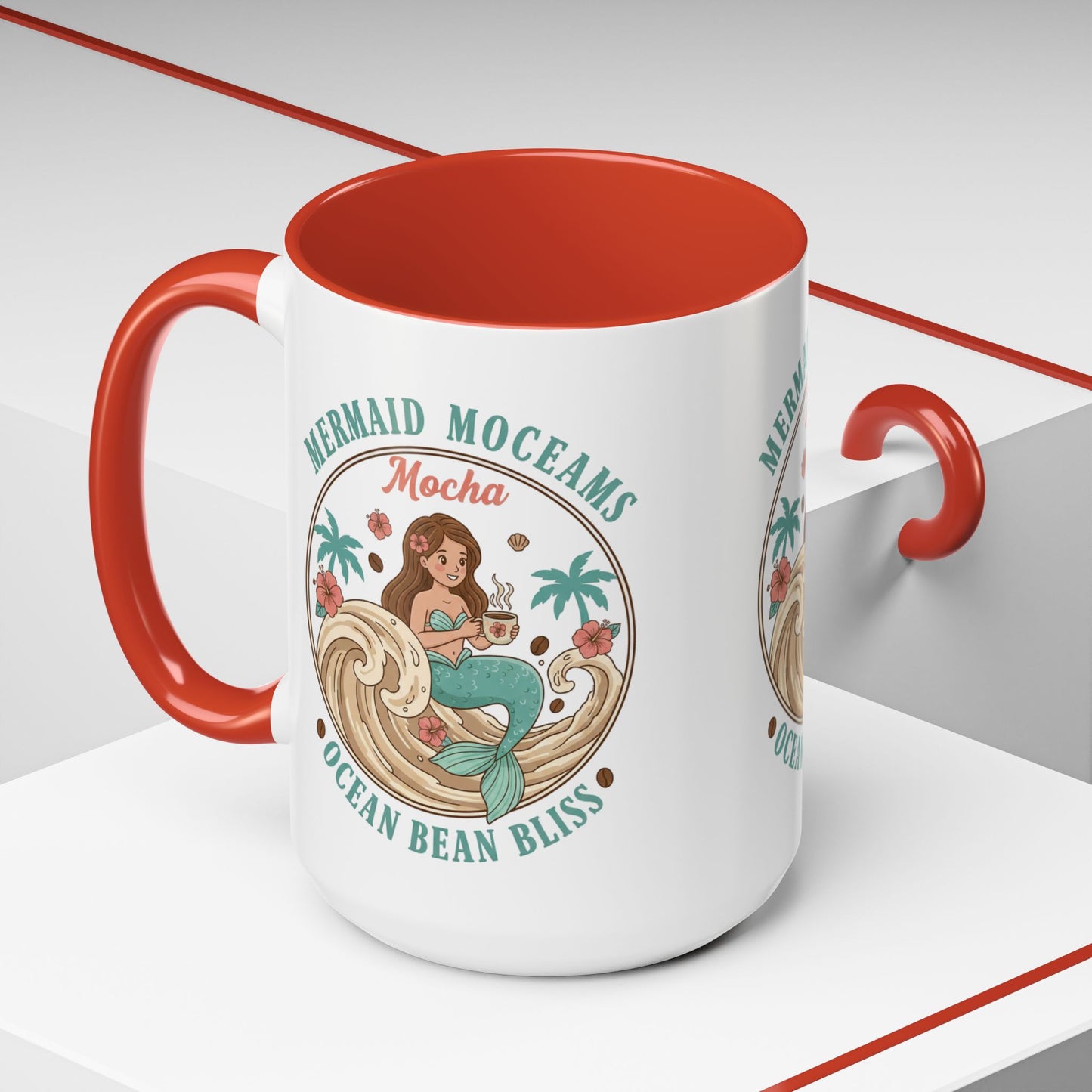 Tropical Palm Ceramic Coffee Mug | Paradise Awaits Beach Gift