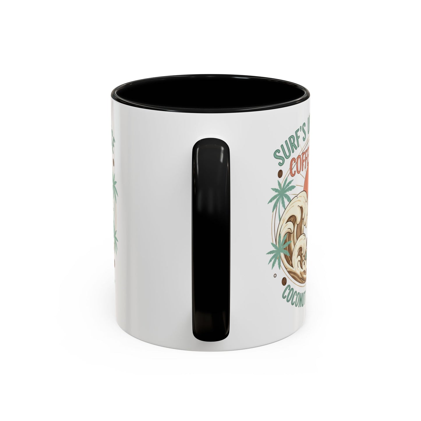 Tropical Surf Monkey Ceramic Coffee Mug | Surf's Up Sunrise Beach Gift