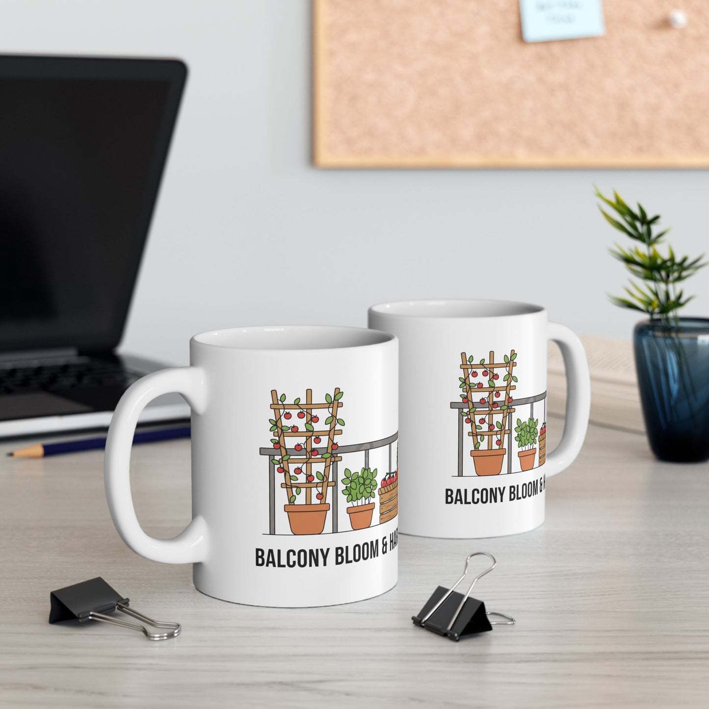 Farmers Market Harvest Mug Rustic Produce Stand Ceramic Coffee Cup