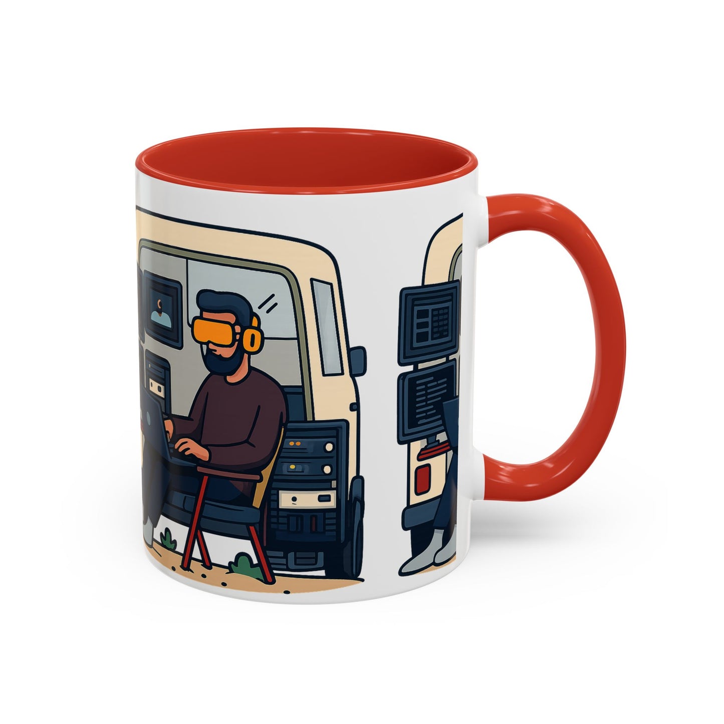 Retro Camper Van Ceramic Coffee Mug, 11oz or 15oz