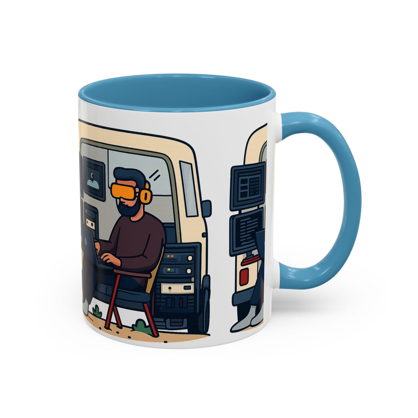 Retro Camper Van Ceramic Coffee Mug, 11oz or 15oz