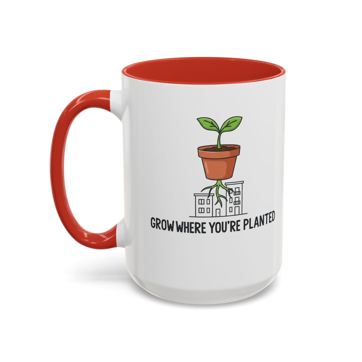 Watered & Well Planted Ceramic Coffee Mug | Plant Lover Gift