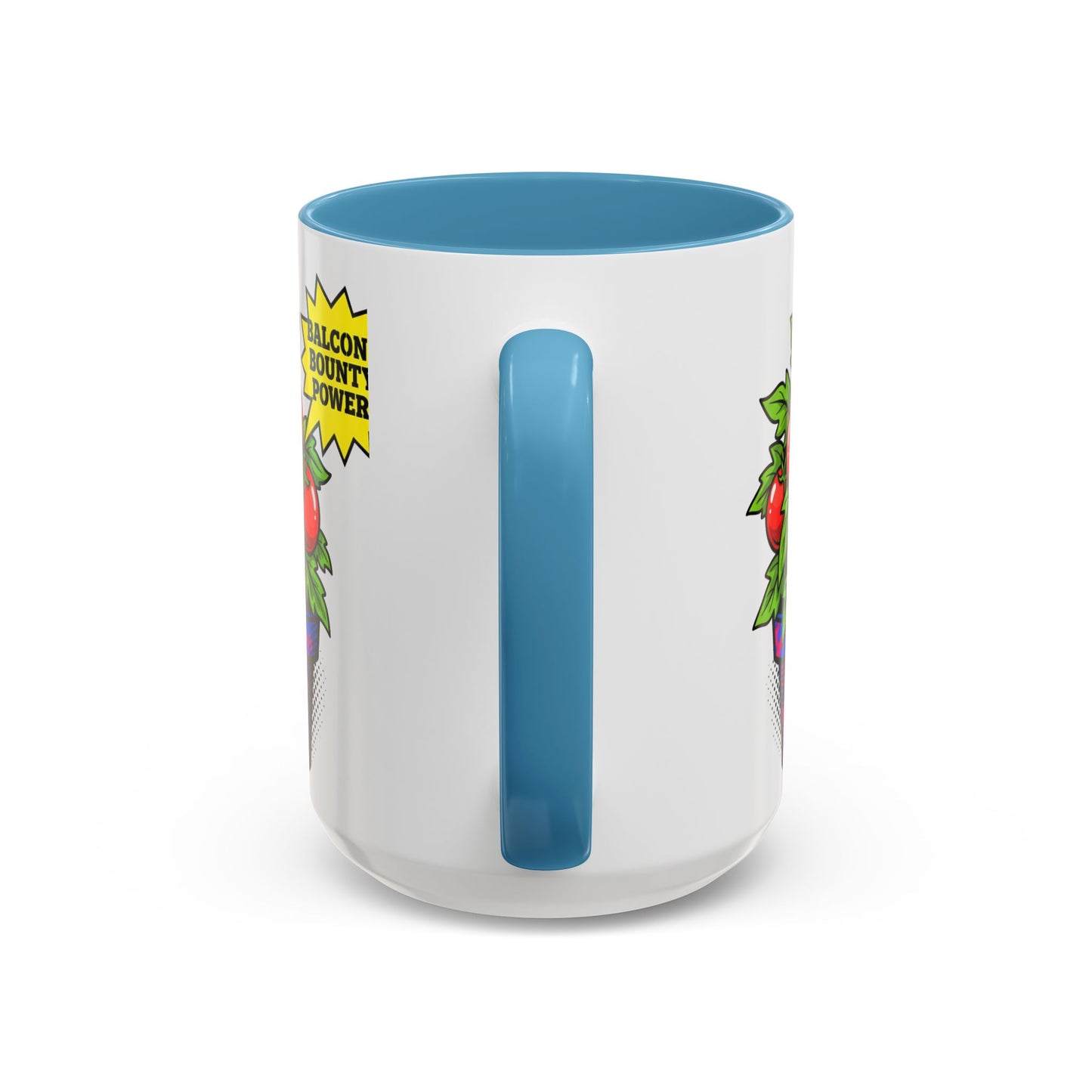 “Balcony Bounty Power!” Coffee Mug – Tomato Plant Garden Accent Mug