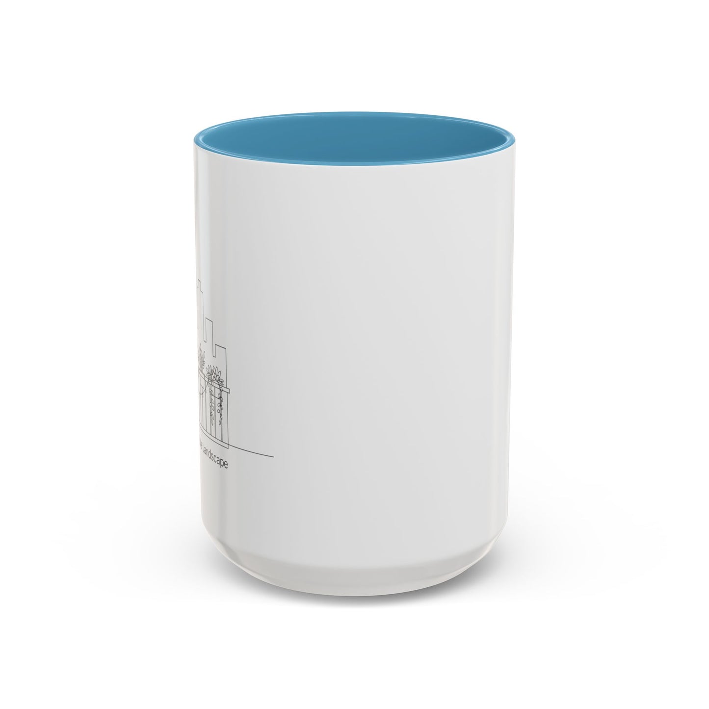 City Skyline Ceramic Coffee Mug, 11/15 oz Minimalist Design