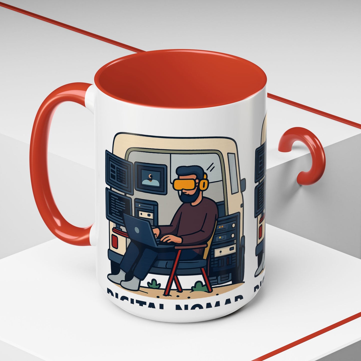 Retro Camper Van Ceramic Coffee Mug, 11oz or 15oz