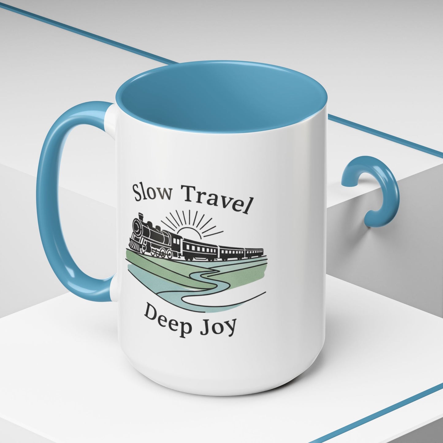 Vintage Camper Road Trip Ceramic Coffee Mug | 15oz Camping Gift