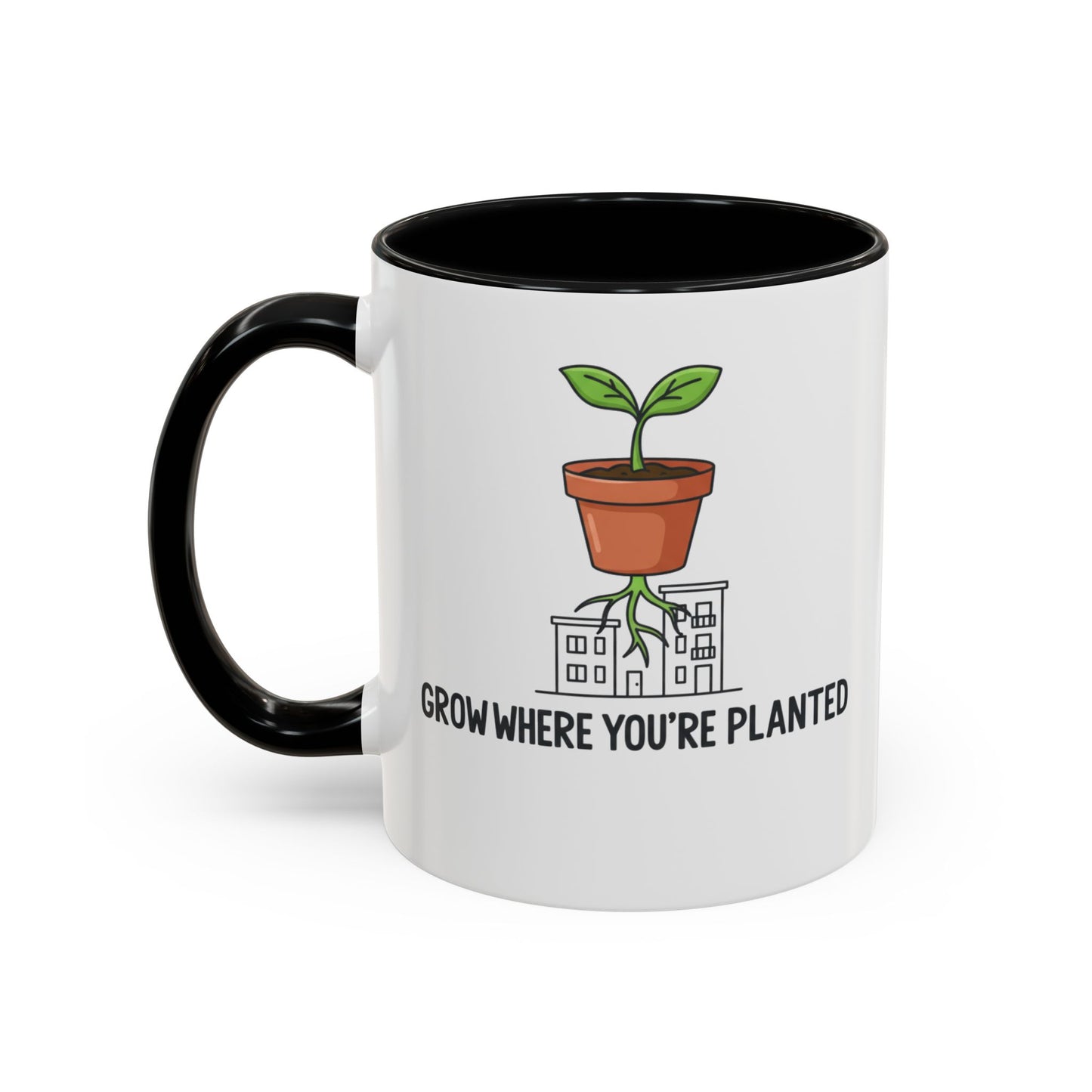 Watered & Well Planted Ceramic Coffee Mug | Plant Lover Gift