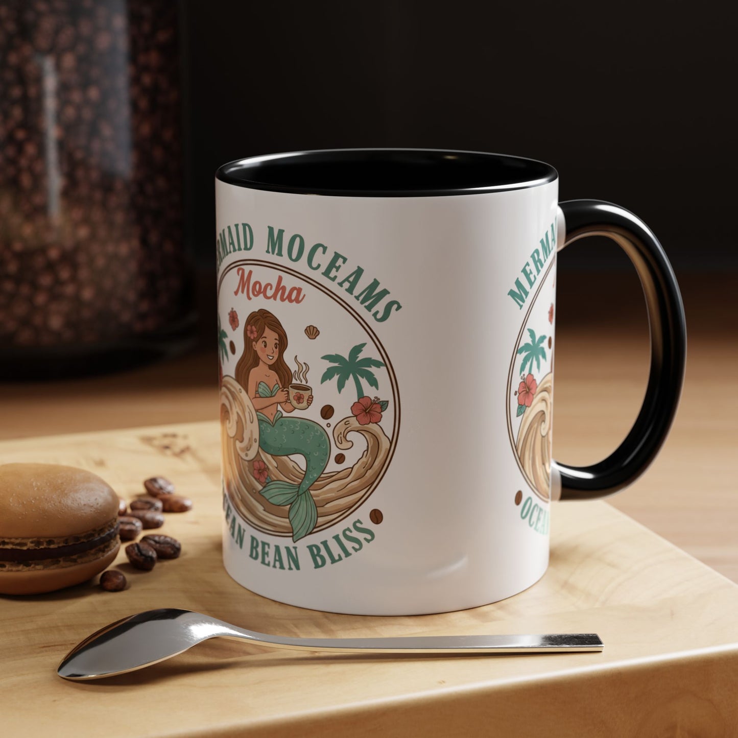 Tropical Palm Ceramic Coffee Mug | Paradise Awaits Beach Gift
