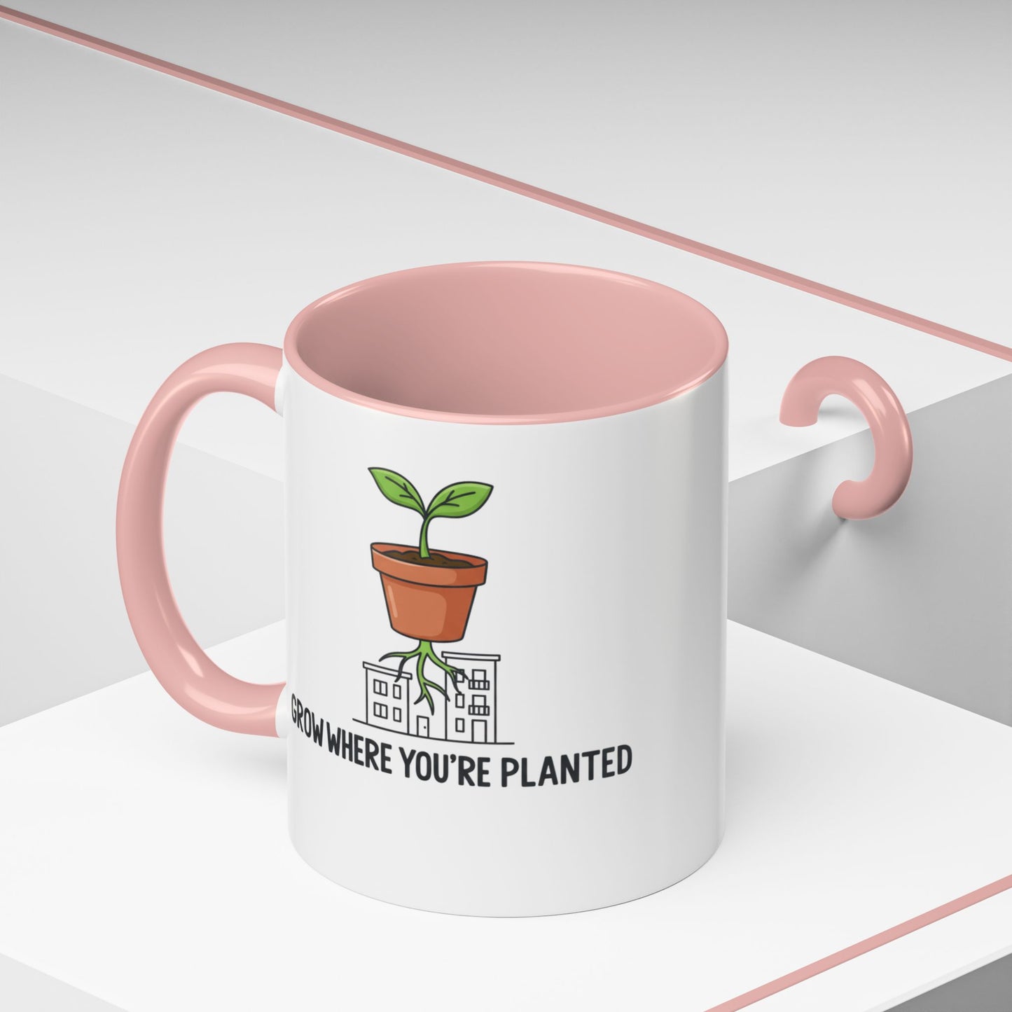 Watered & Well Planted Ceramic Coffee Mug | Plant Lover Gift