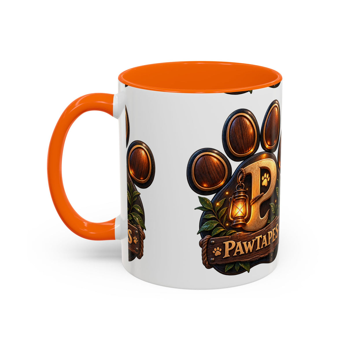 PawTapes Paw Print Accent Mug — Official Channel Merch | 11oz & 15oz