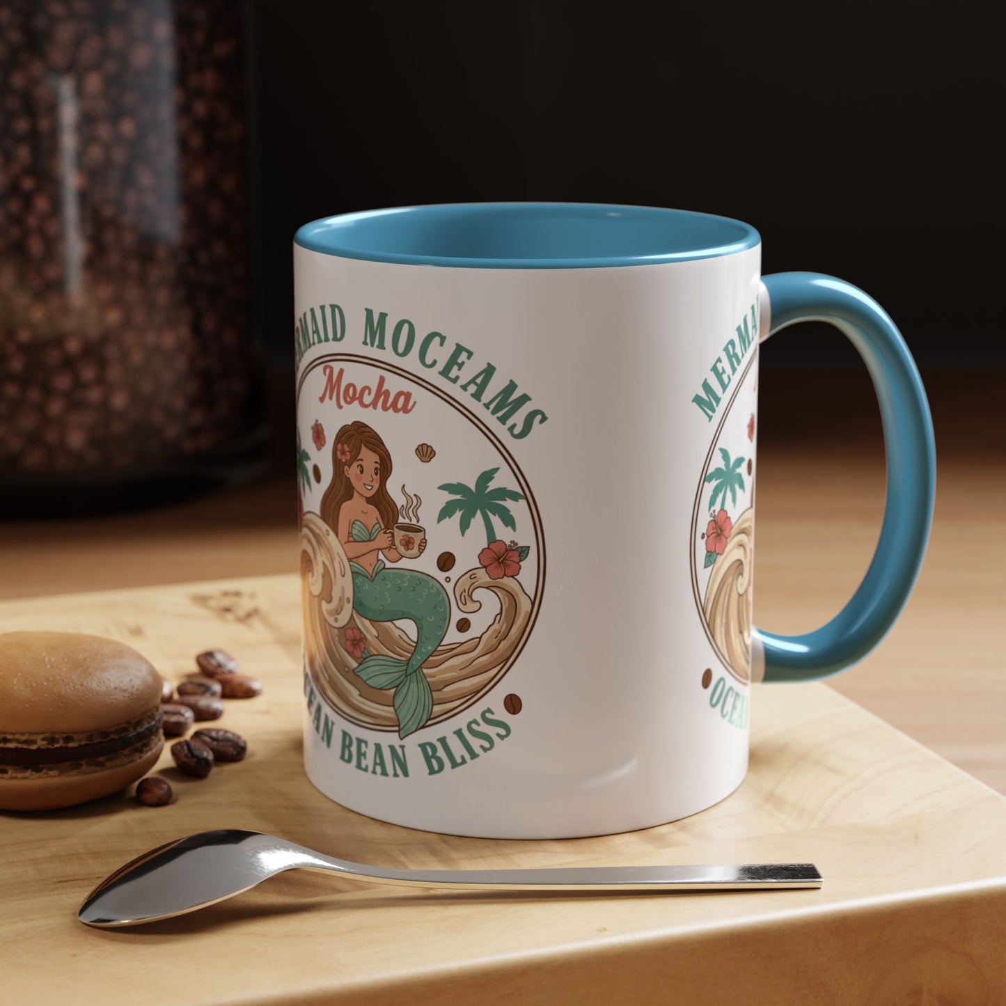 Tropical Palm Ceramic Coffee Mug | Paradise Awaits Beach Gift