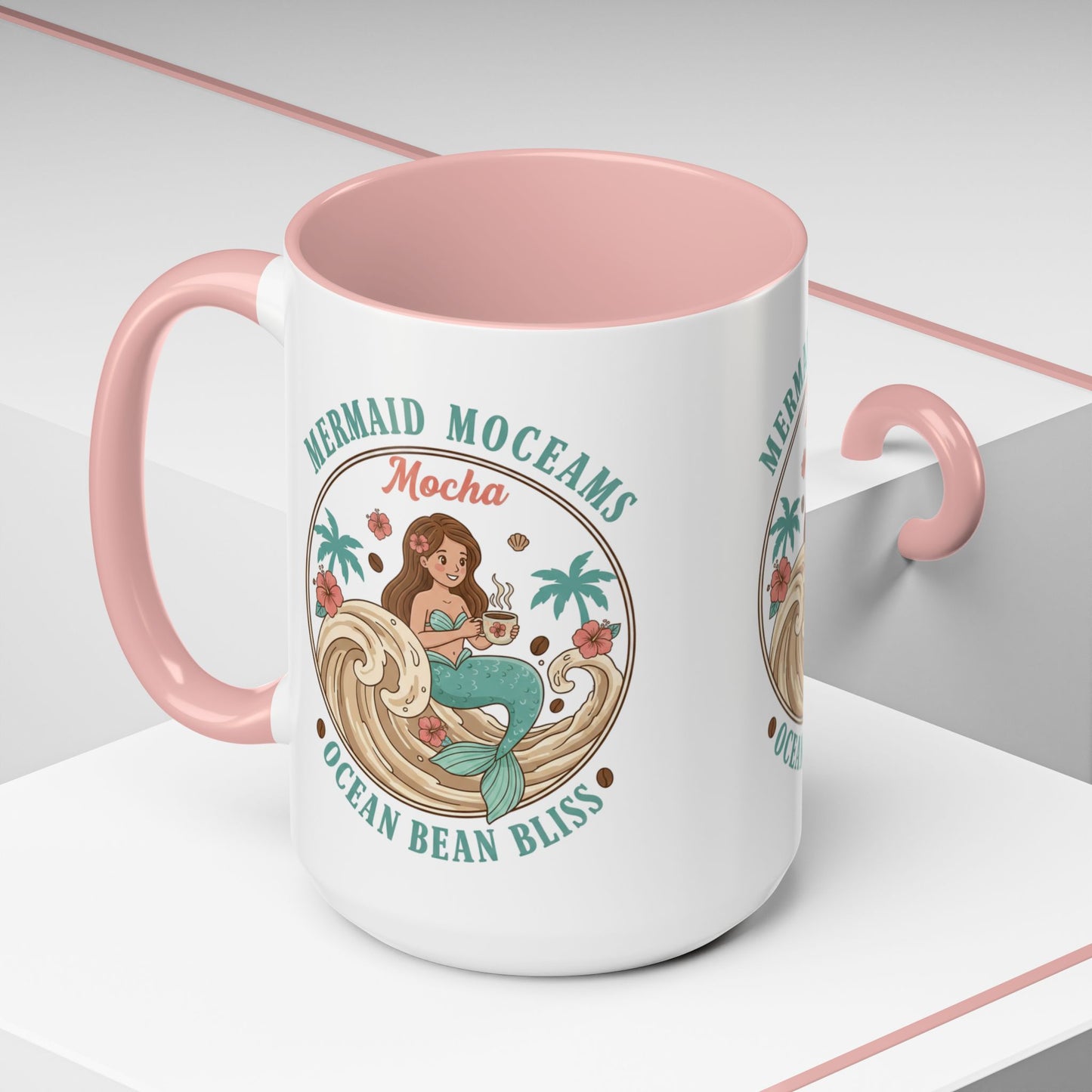 Tropical Palm Ceramic Coffee Mug | Paradise Awaits Beach Gift
