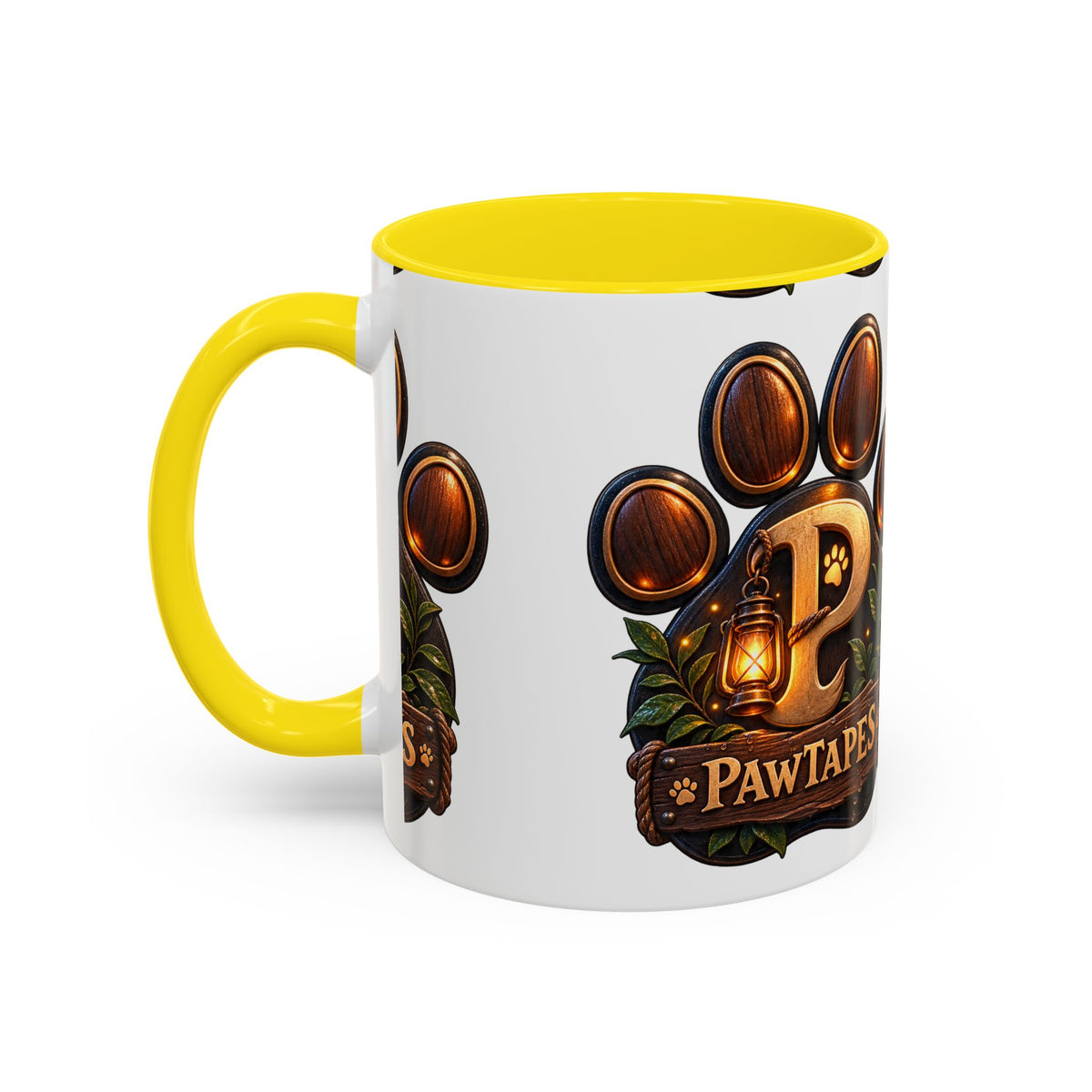 PawTapes Paw Print Accent Mug — Official Channel Merch | 11oz & 15oz