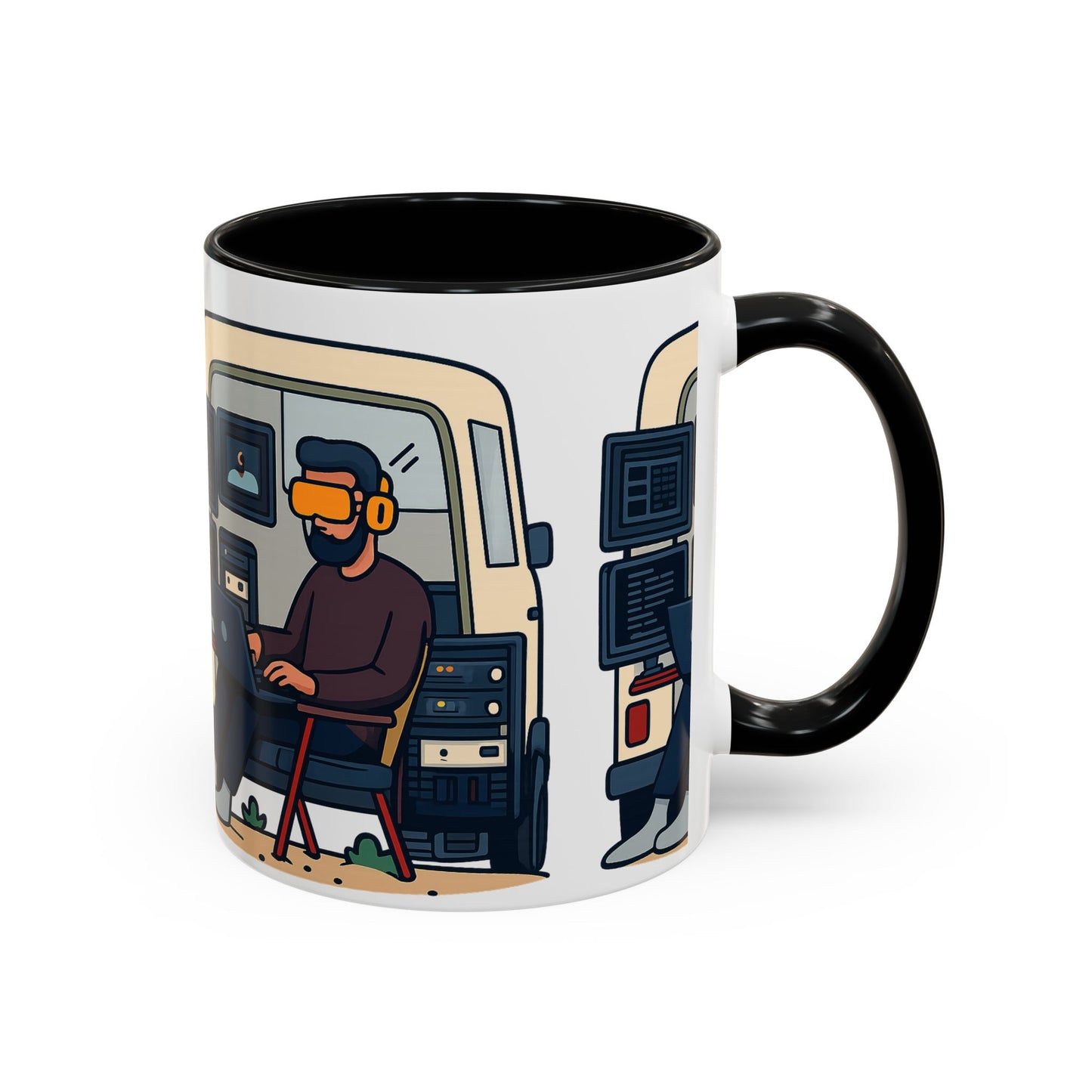 Retro Camper Van Ceramic Coffee Mug, 11oz or 15oz