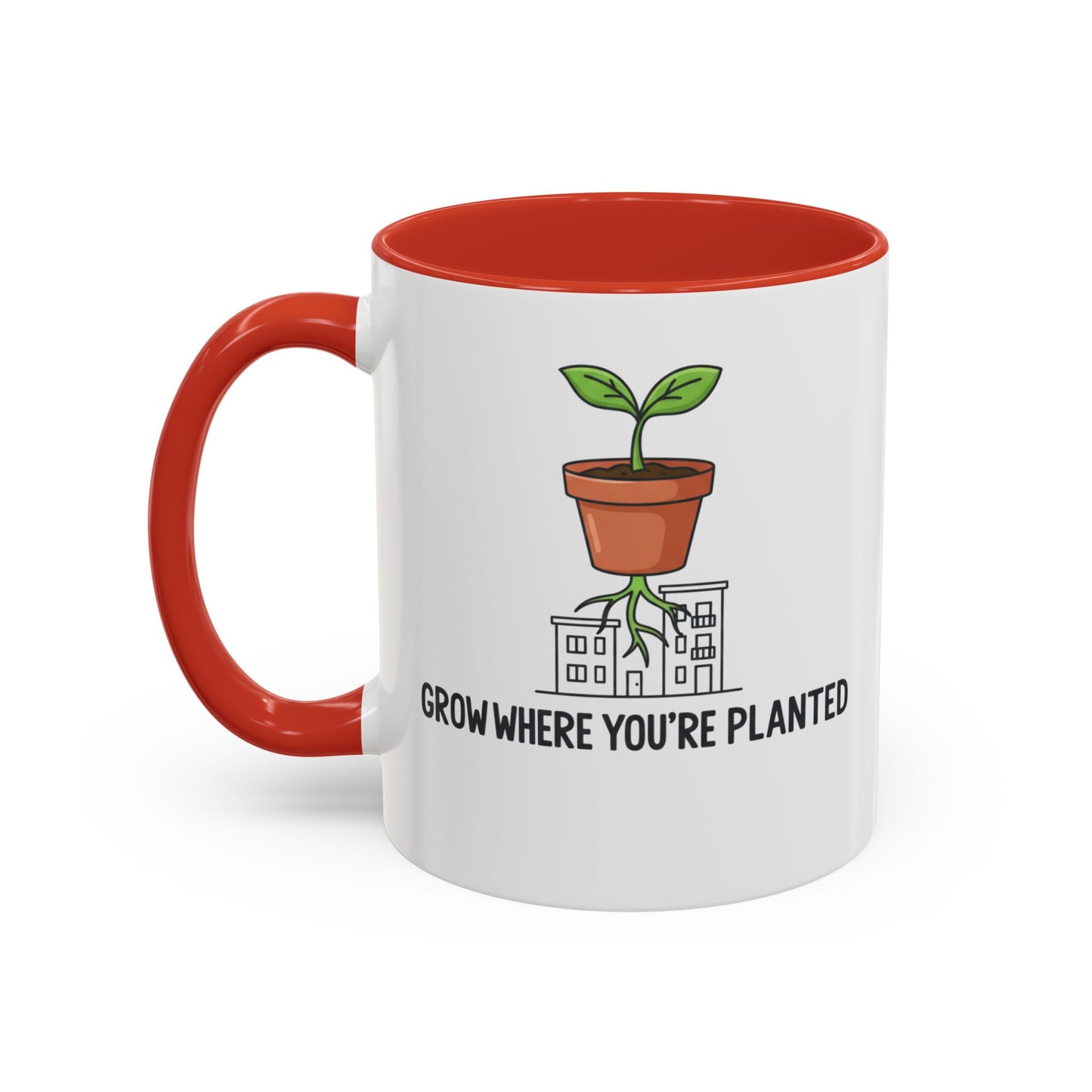 Watered & Well Planted Ceramic Coffee Mug | Plant Lover Gift
