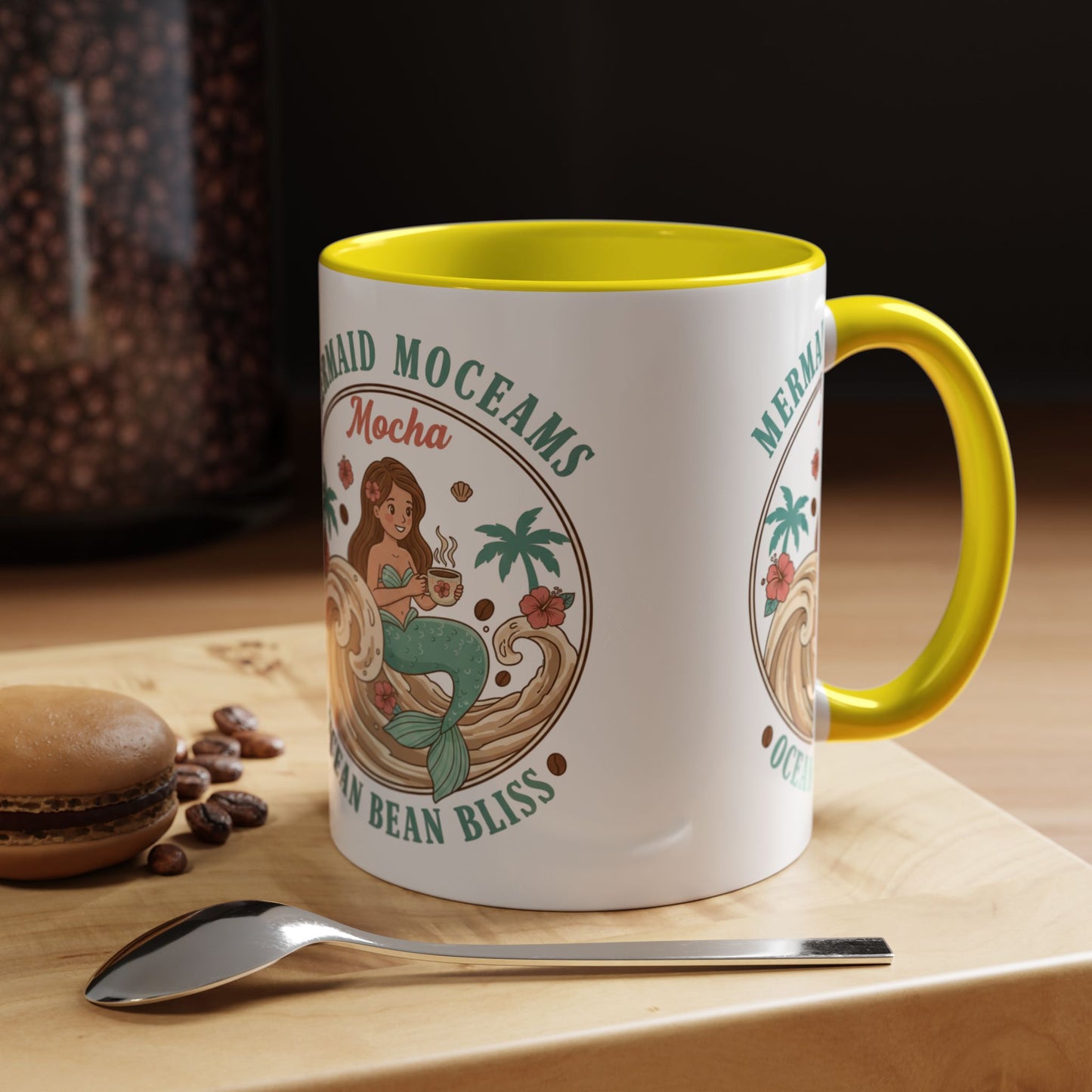 Tropical Palm Ceramic Coffee Mug | Paradise Awaits Beach Gift
