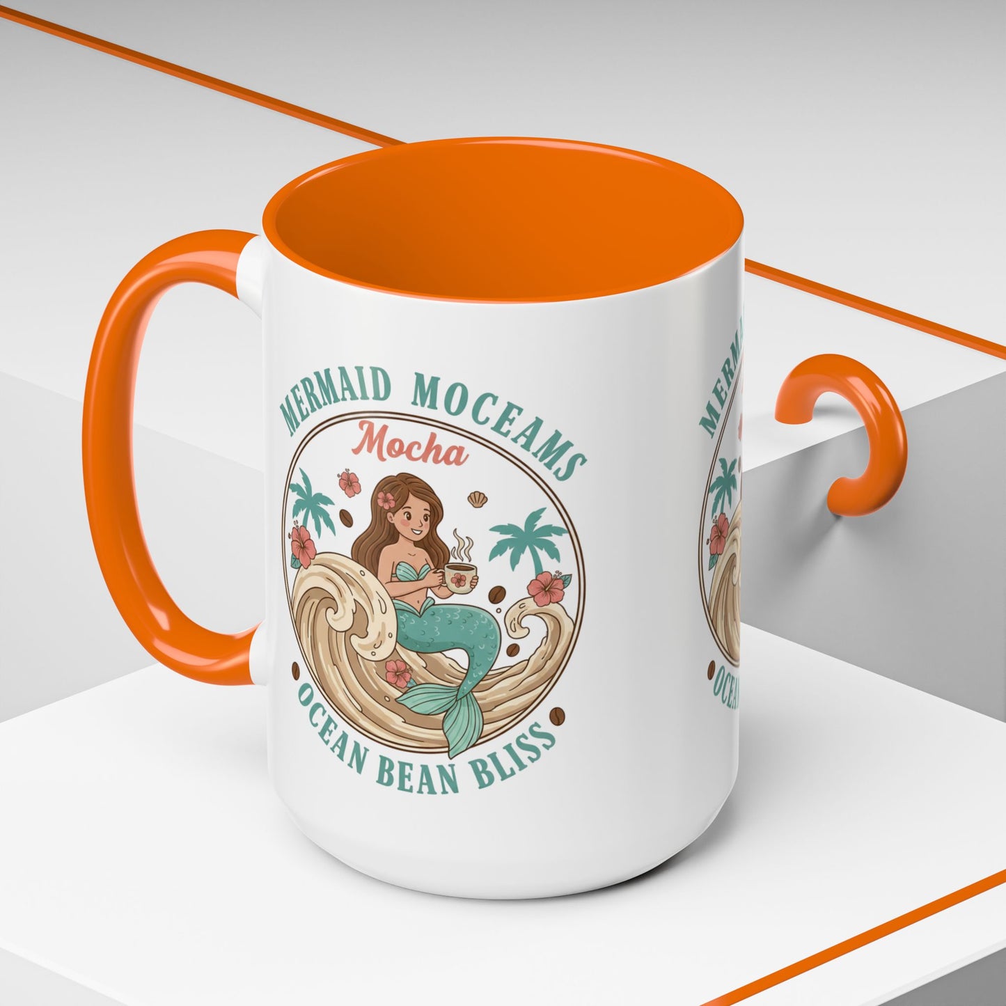 Tropical Palm Ceramic Coffee Mug | Paradise Awaits Beach Gift