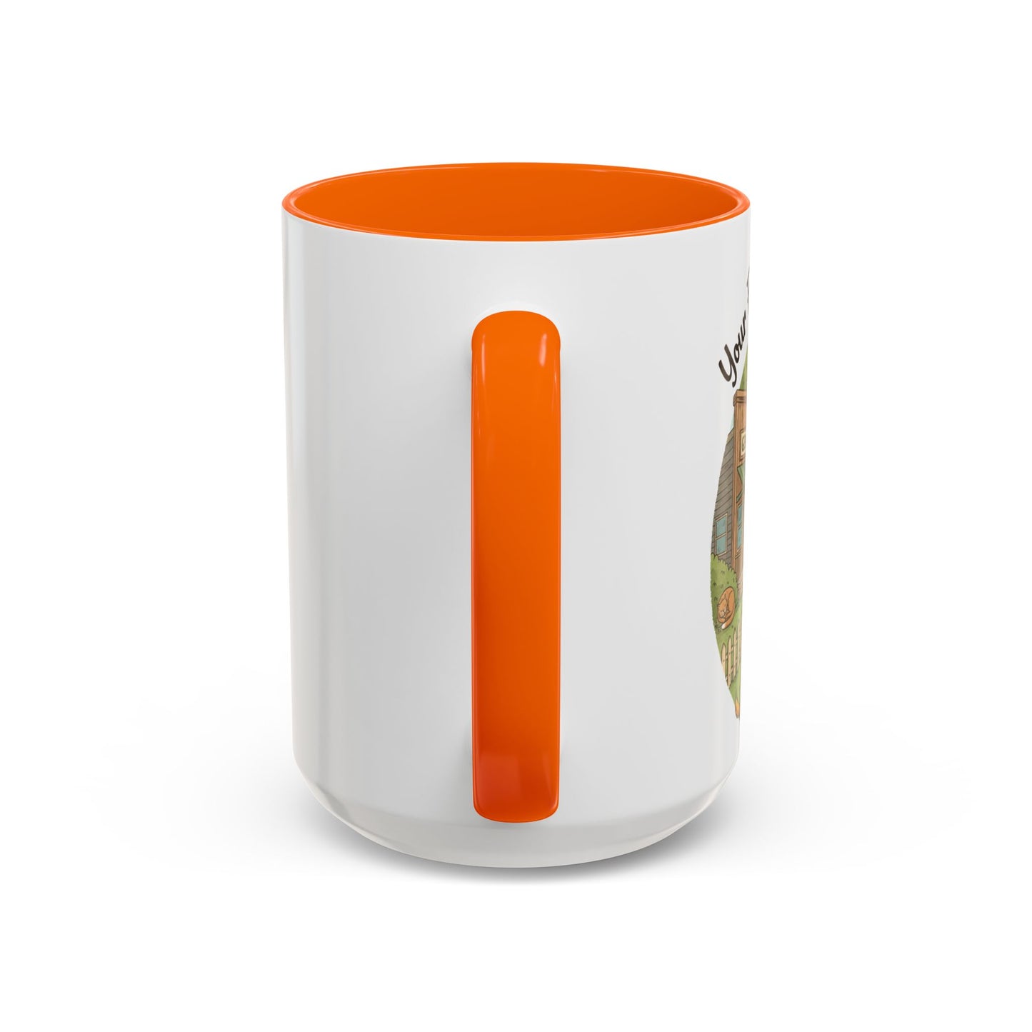Cozy Neighborhood Coffee Mug Vintage Bike & Cottage Ceramic Accent Mug