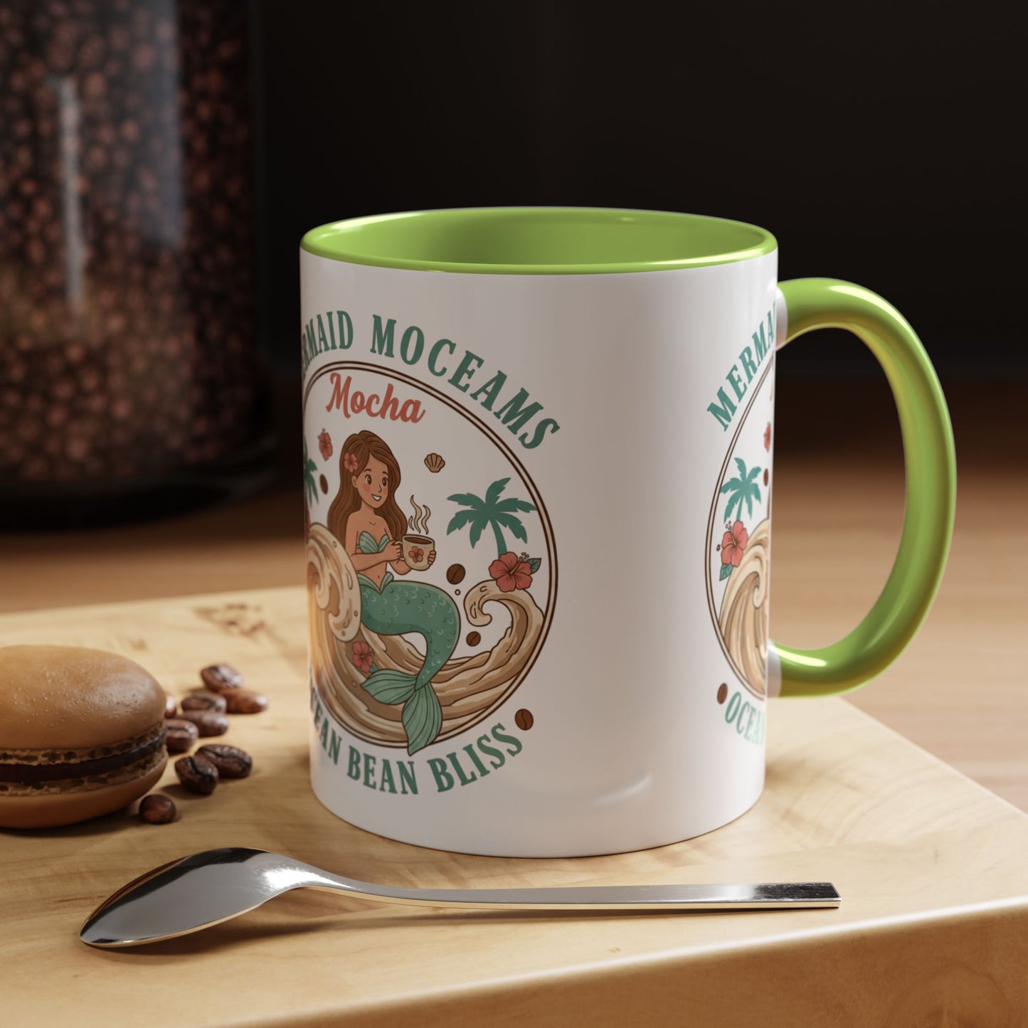 Tropical Palm Ceramic Coffee Mug | Paradise Awaits Beach Gift